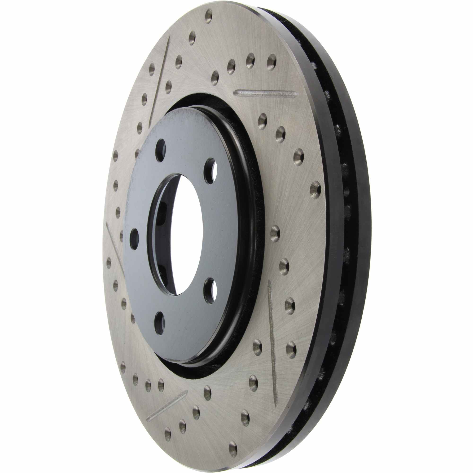 StopTech Sport Drilled/Slotted Brake Rotor; Front Right