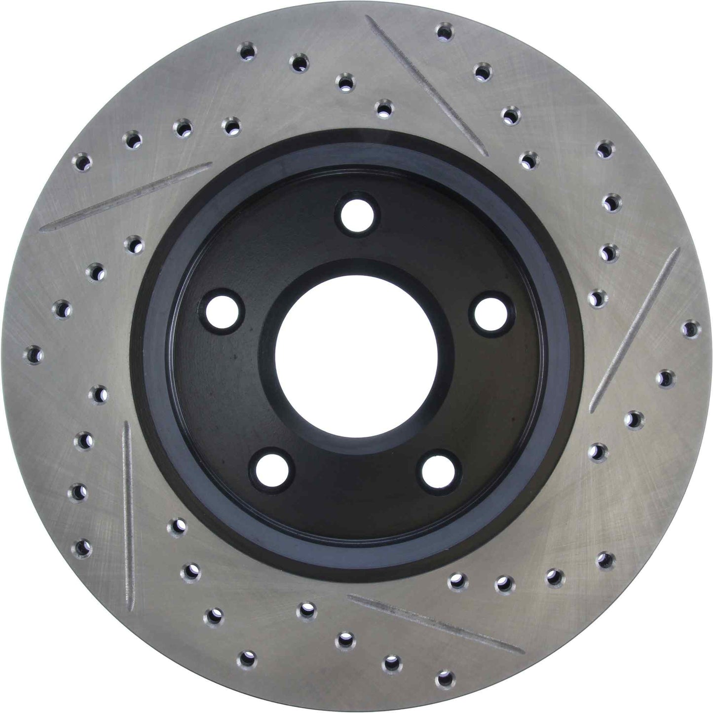 StopTech Sport Drilled/Slotted Brake Rotor; Front Right
