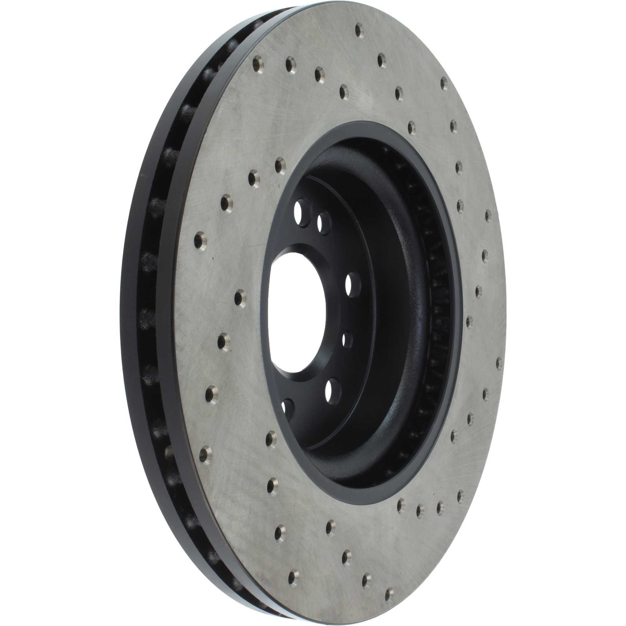 StopTech Sport Cryo Cross Drilled Brake Rotor; Front Left