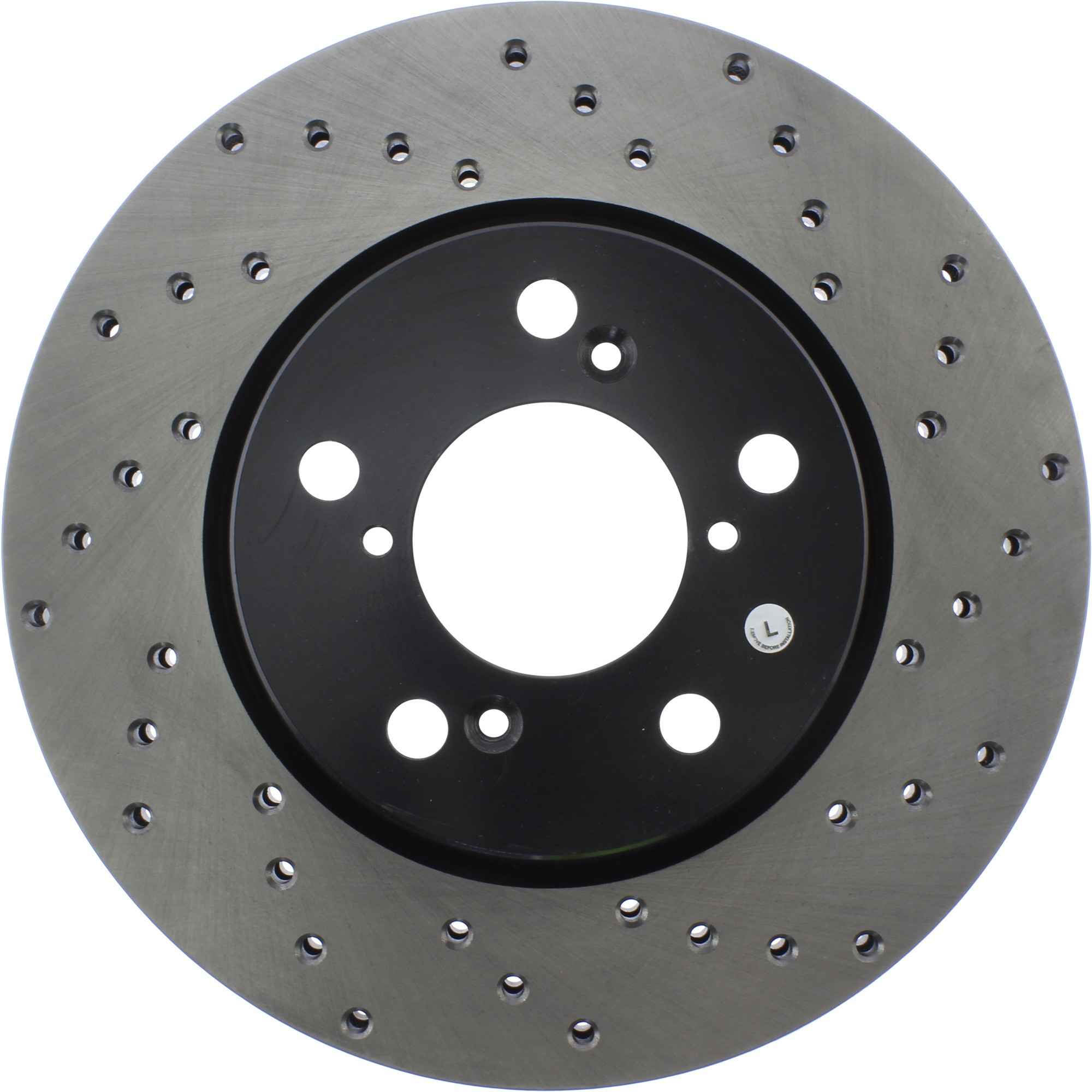 StopTech Sport Cross Drilled Brake Rotor Front Left 128.40064L