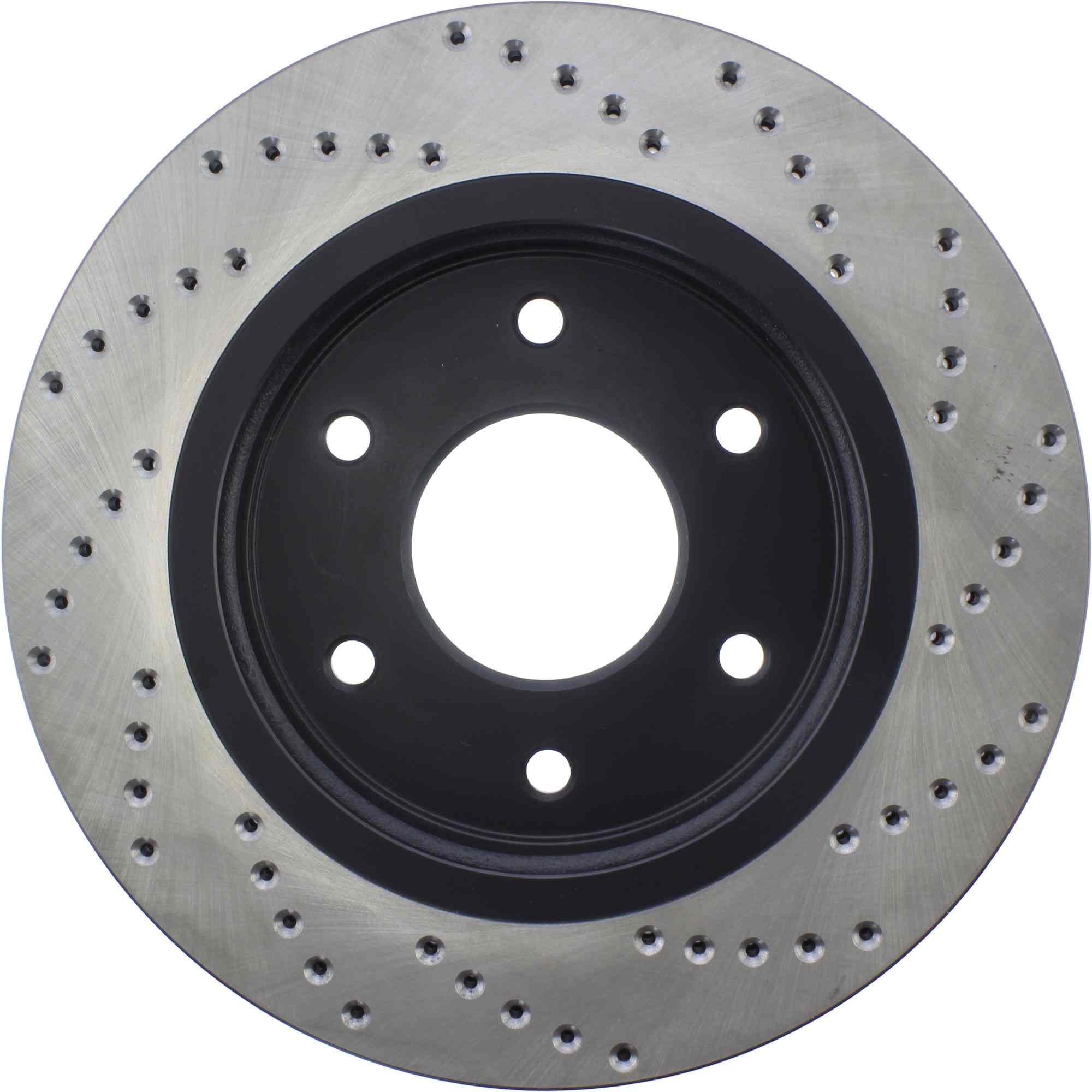 StopTech Sport Cross Drilled Brake Rotor; Front Right