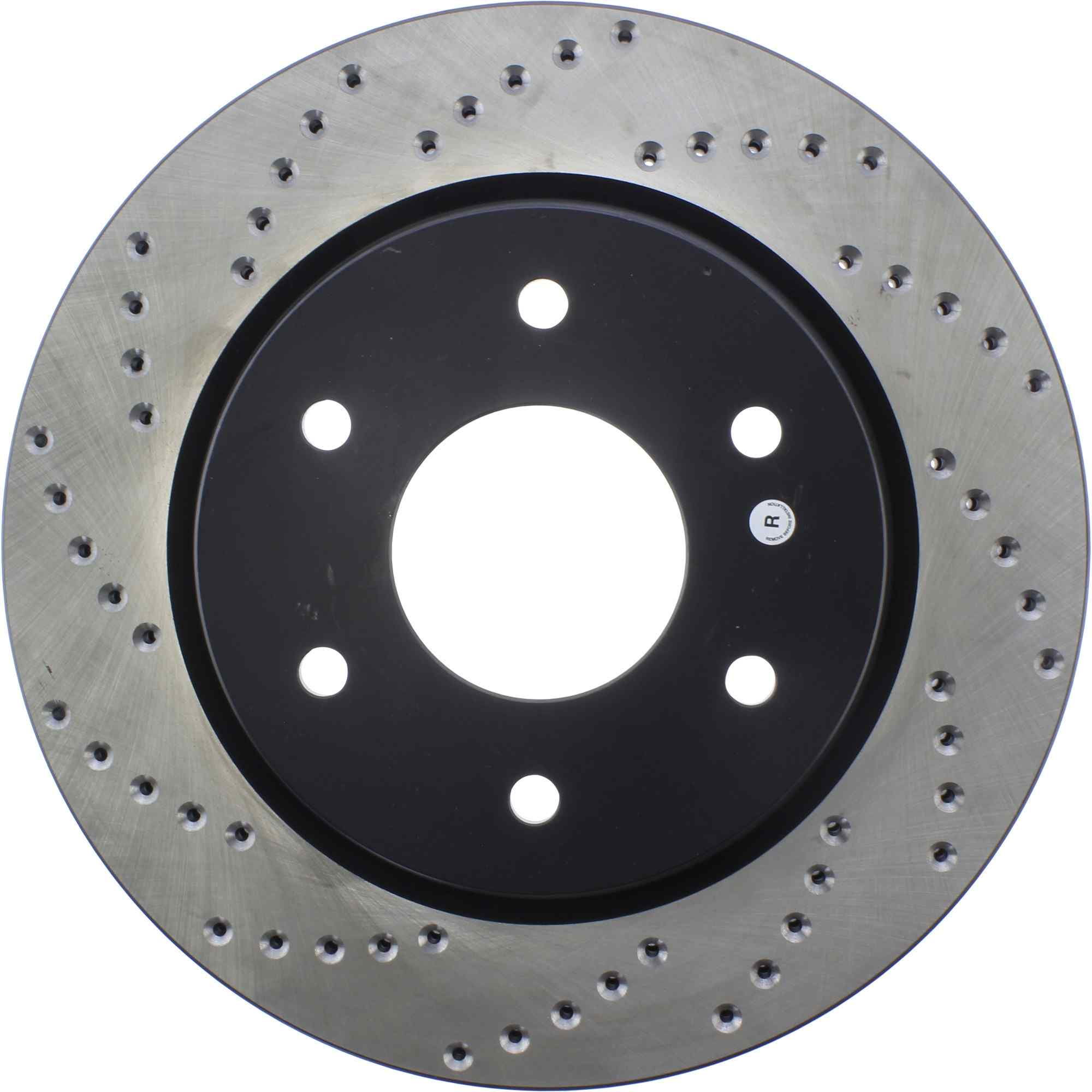 StopTech Sport Cross Drilled Brake Rotor; Front Right