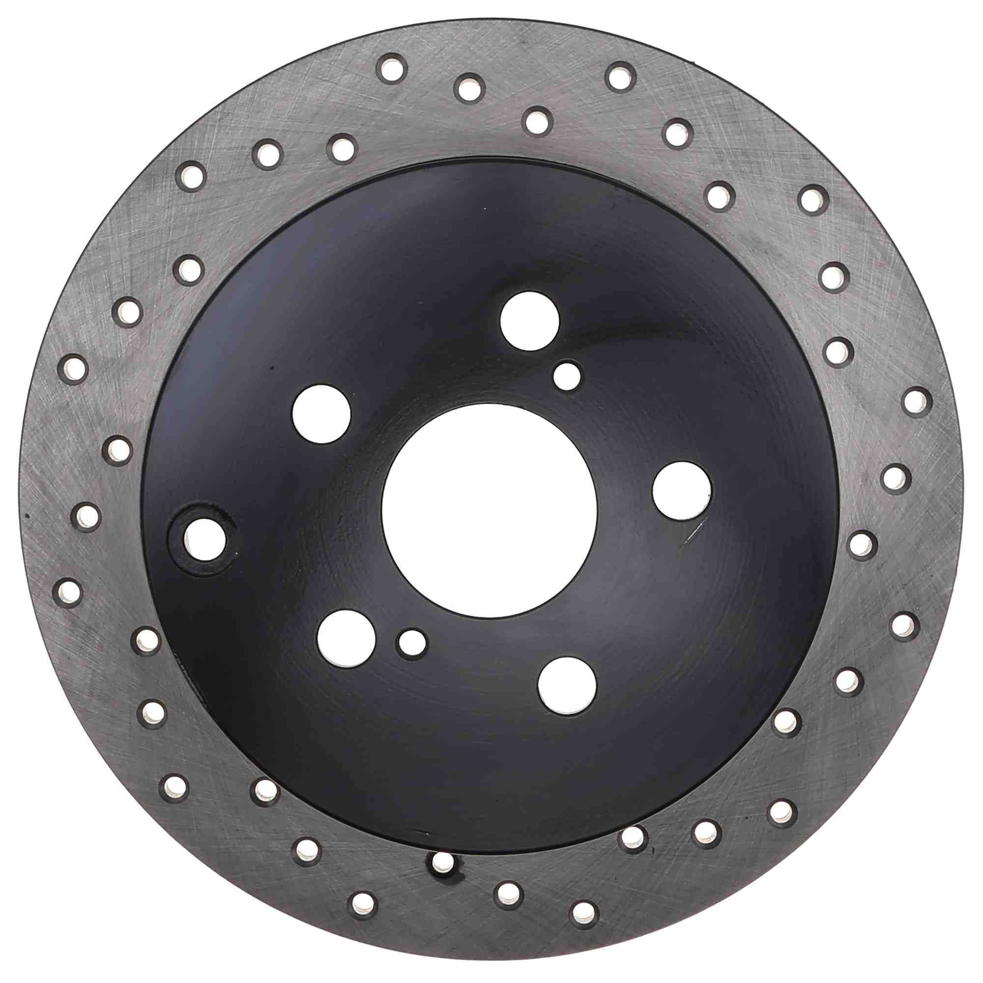 StopTech Sport Cross Drilled Brake Rotor; Rear Left