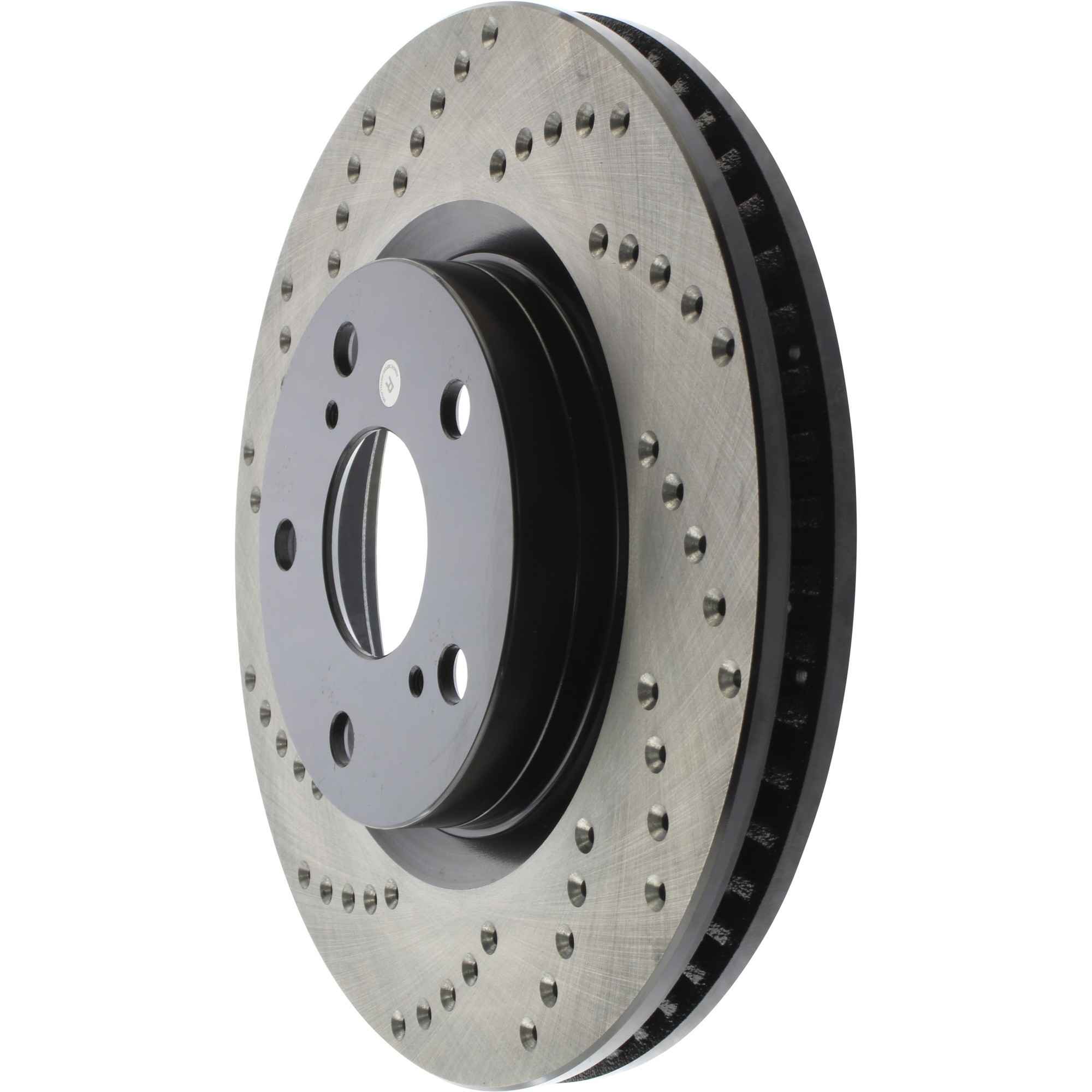StopTech Sport Cross Drilled Brake Rotor; Front Right