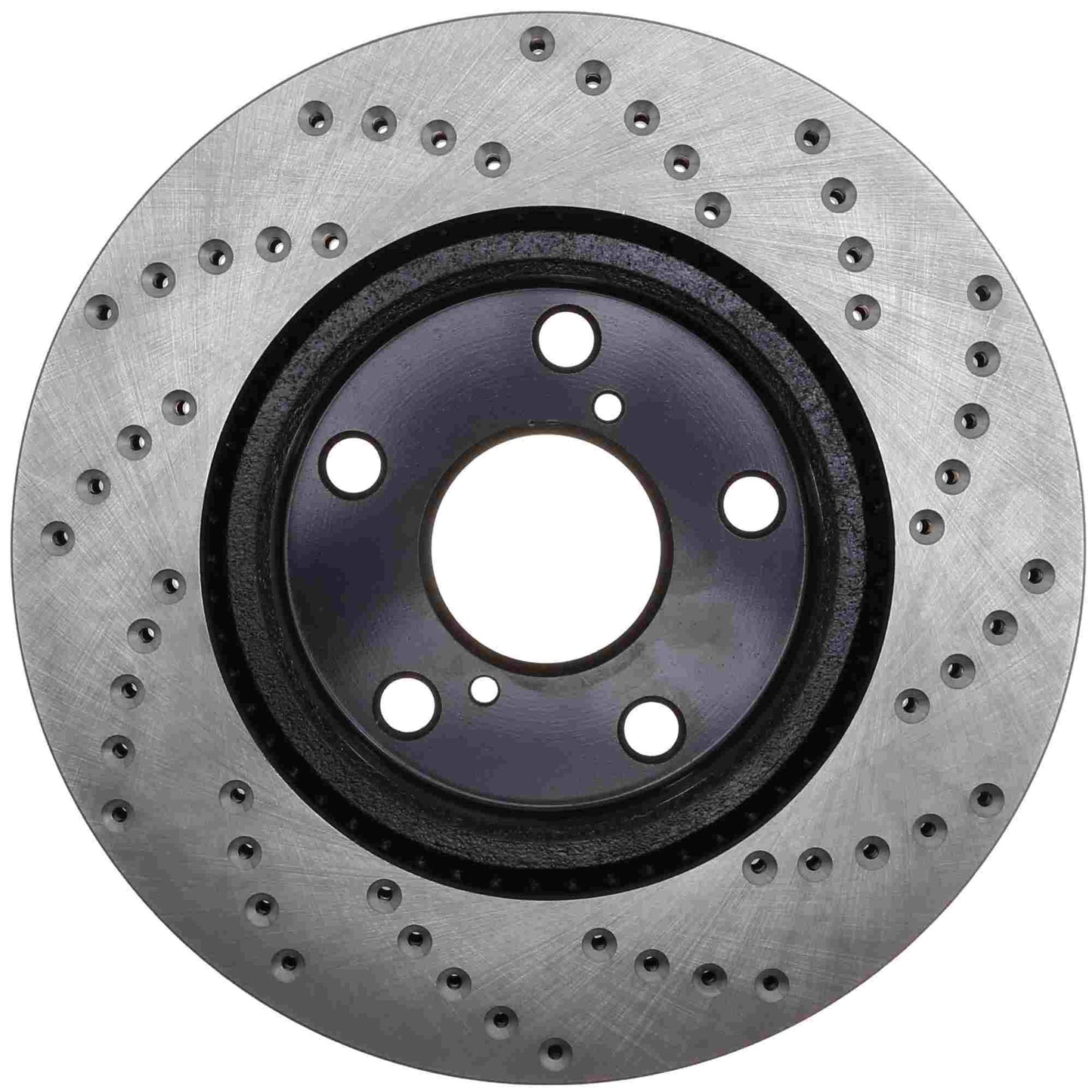 StopTech Sport Cross Drilled Brake Rotor; Front Right