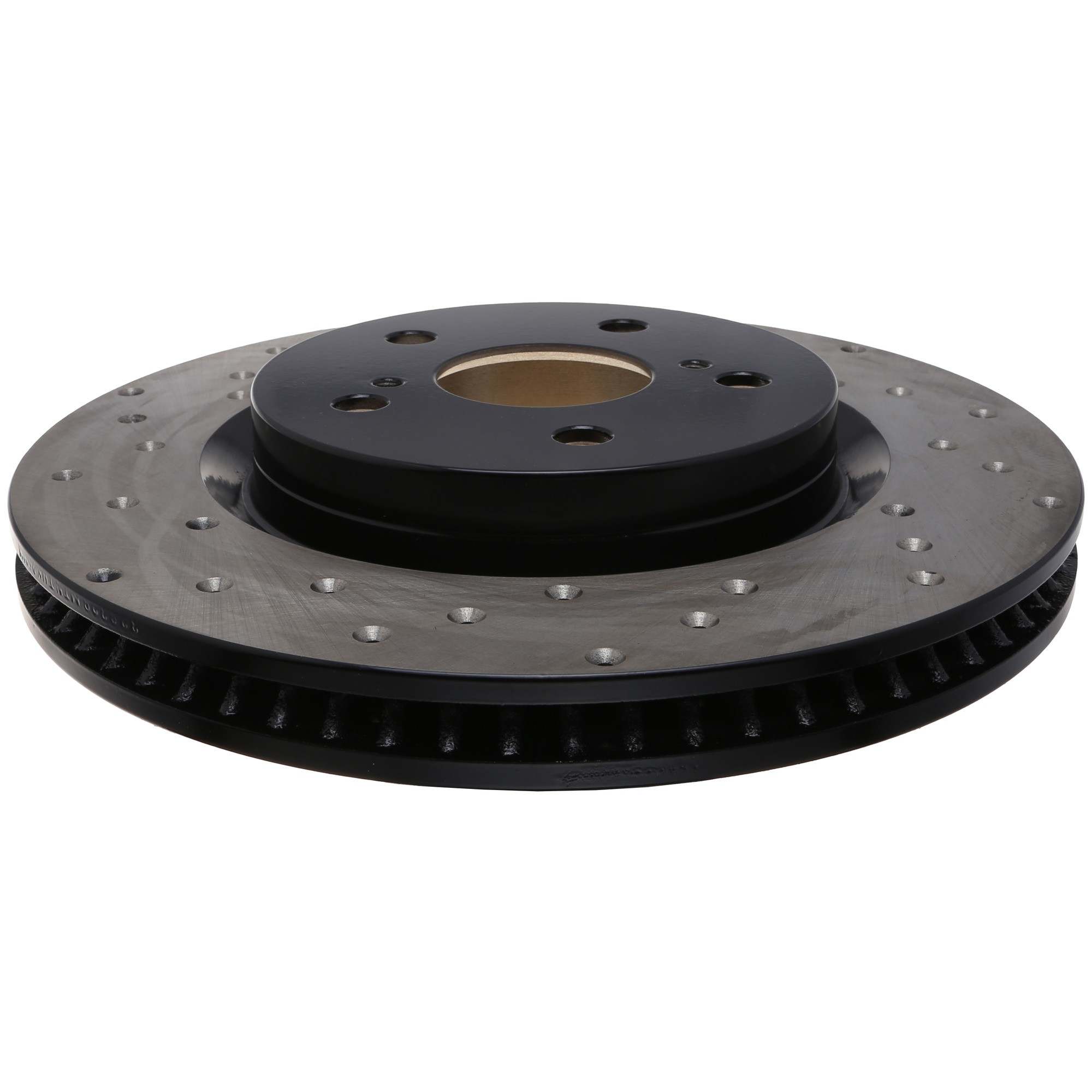 StopTech 18-20 Toyota Avalon Cross Drilled Front Right Sport Brake Rotor 128.44202R