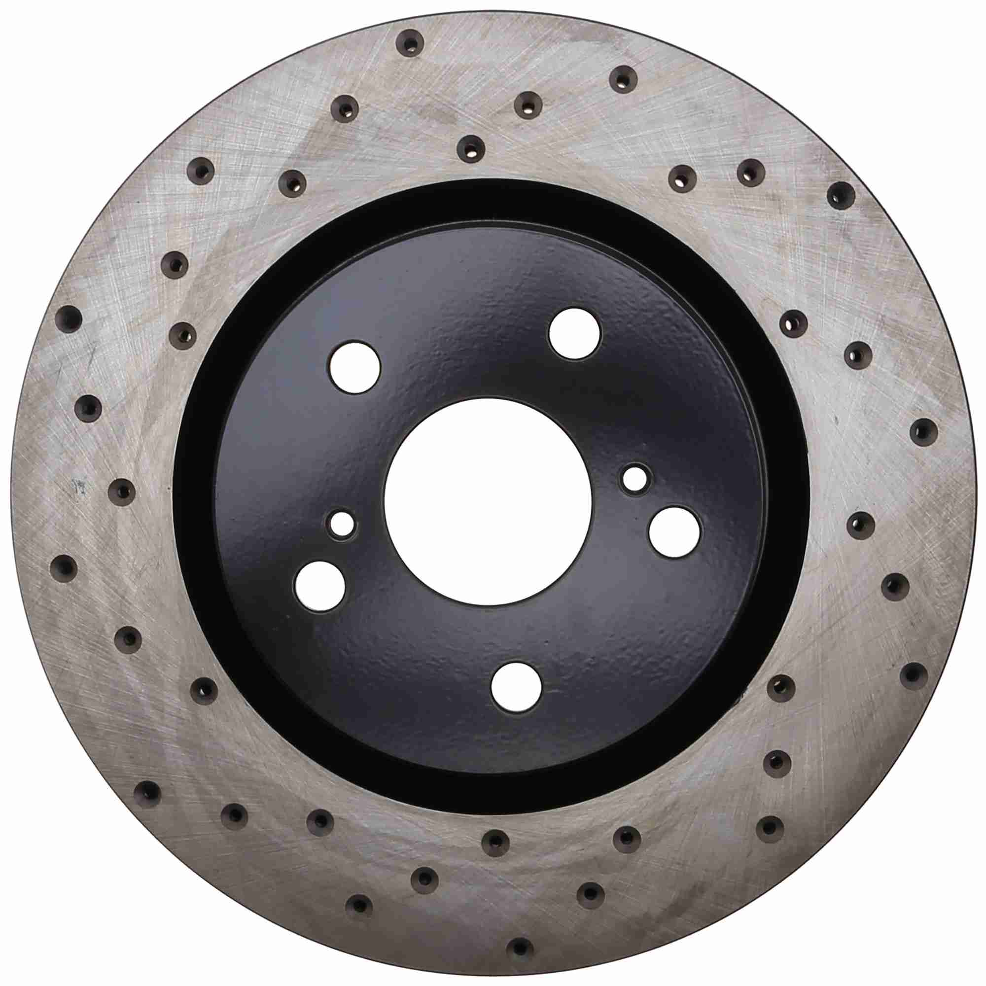 StopTech 18-20 Toyota Avalon Cross Drilled Front Right Sport Brake Rotor 128.44202R