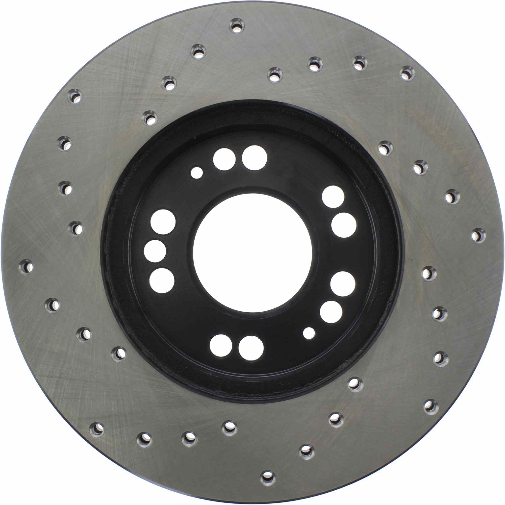 StopTech Sport Cross Drilled Brake Rotor; Front Left