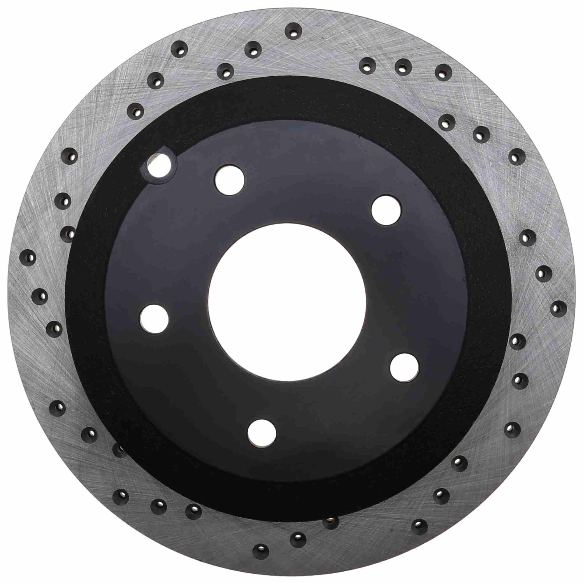StopTech Sport Cross Drilled Brake Rotor; Rear Right