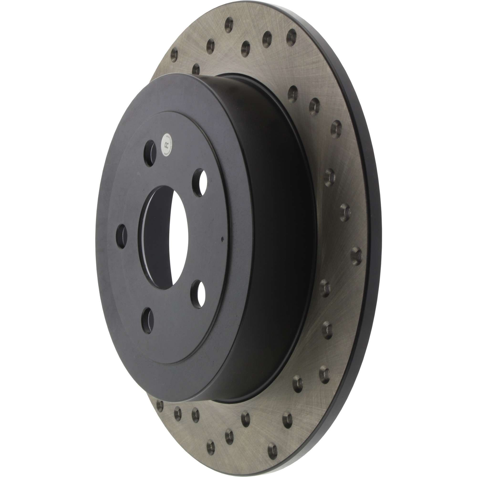 StopTech Sport Cross Drilled Brake Rotor; Rear Right