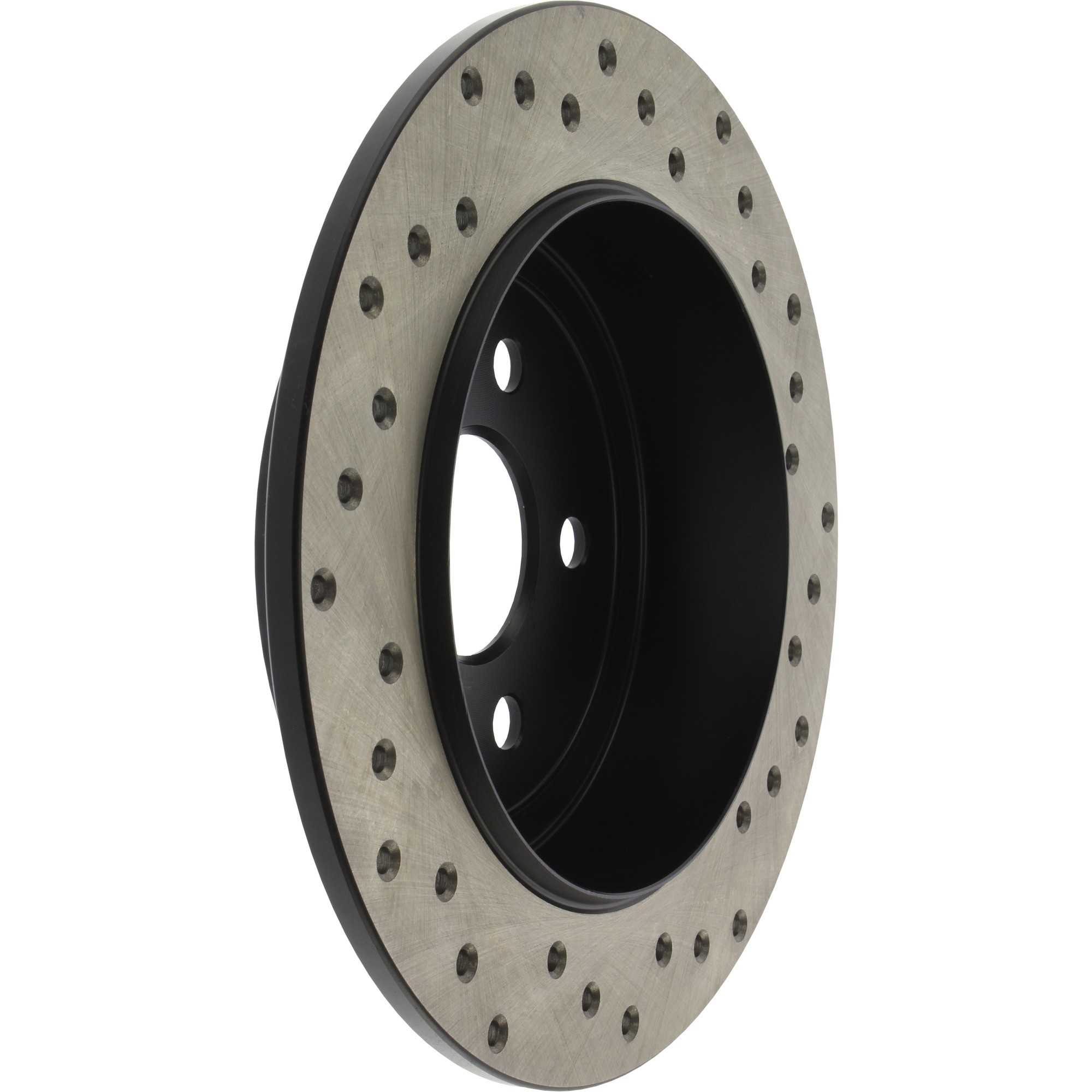 StopTech Sport Cross Drilled Brake Rotor; Rear Right