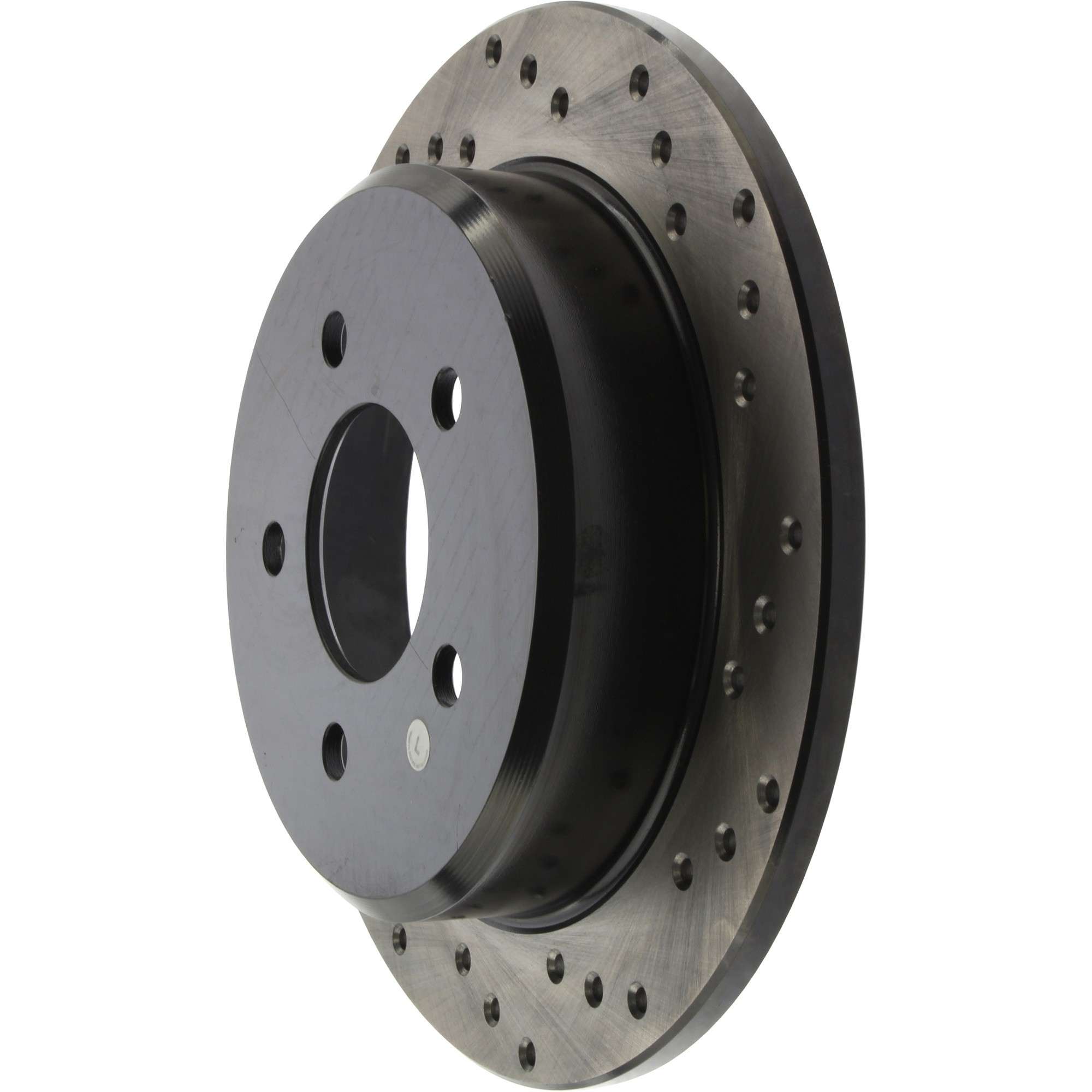 StopTech Sport Cryo Cross Drilled Brake Rotor; Rear Left