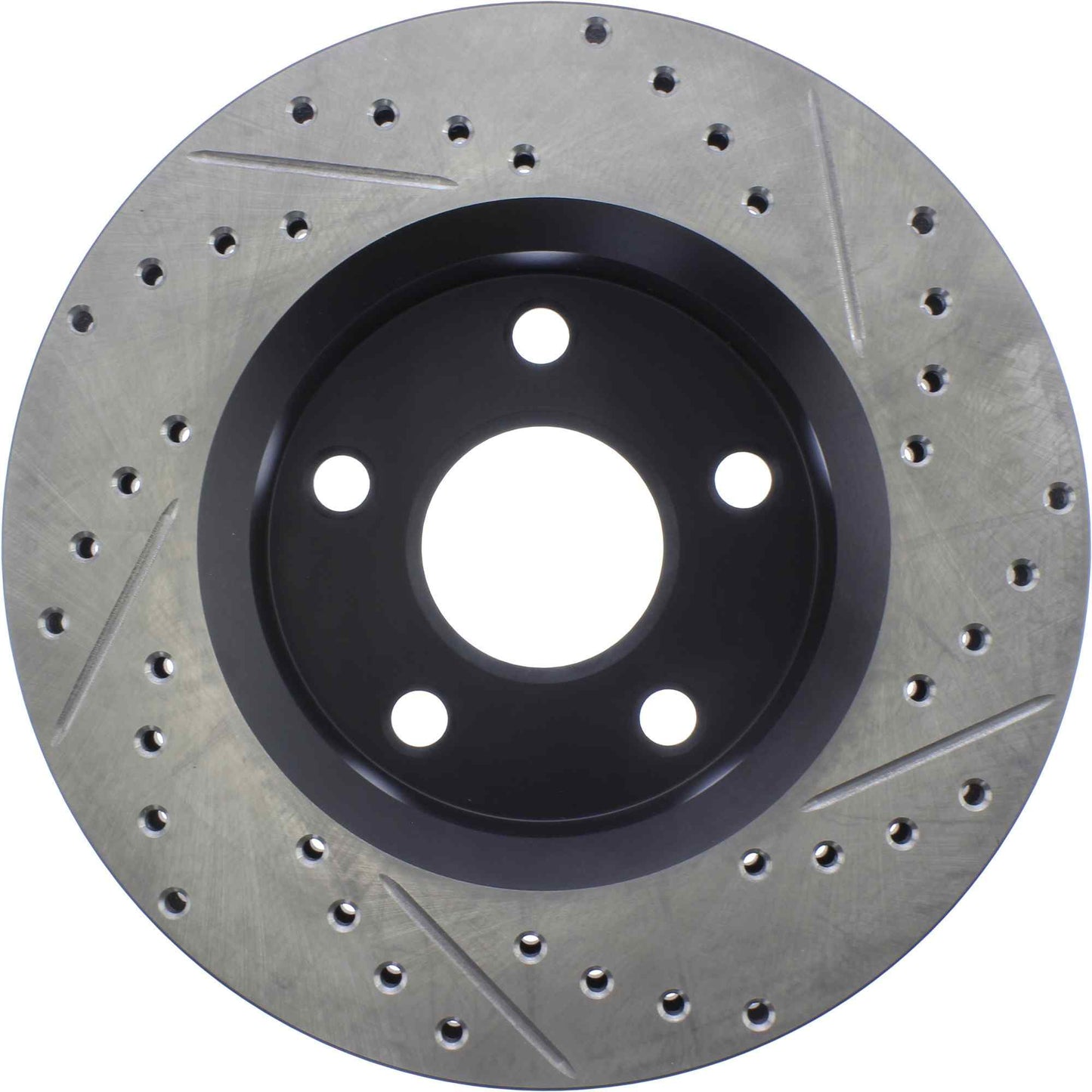 StopTech Sport Cross Drilled Brake Rotor; Front Right