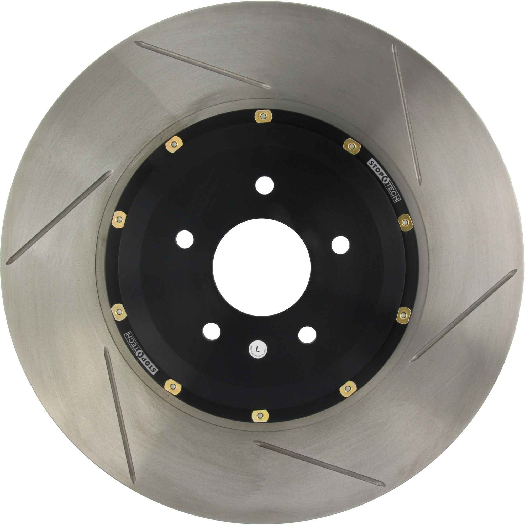 StopTech 15-18 BMW M3/M4 Aero Rotor Drilled 2-Piece Front Left Side Brake Rotor 129.34164.35
