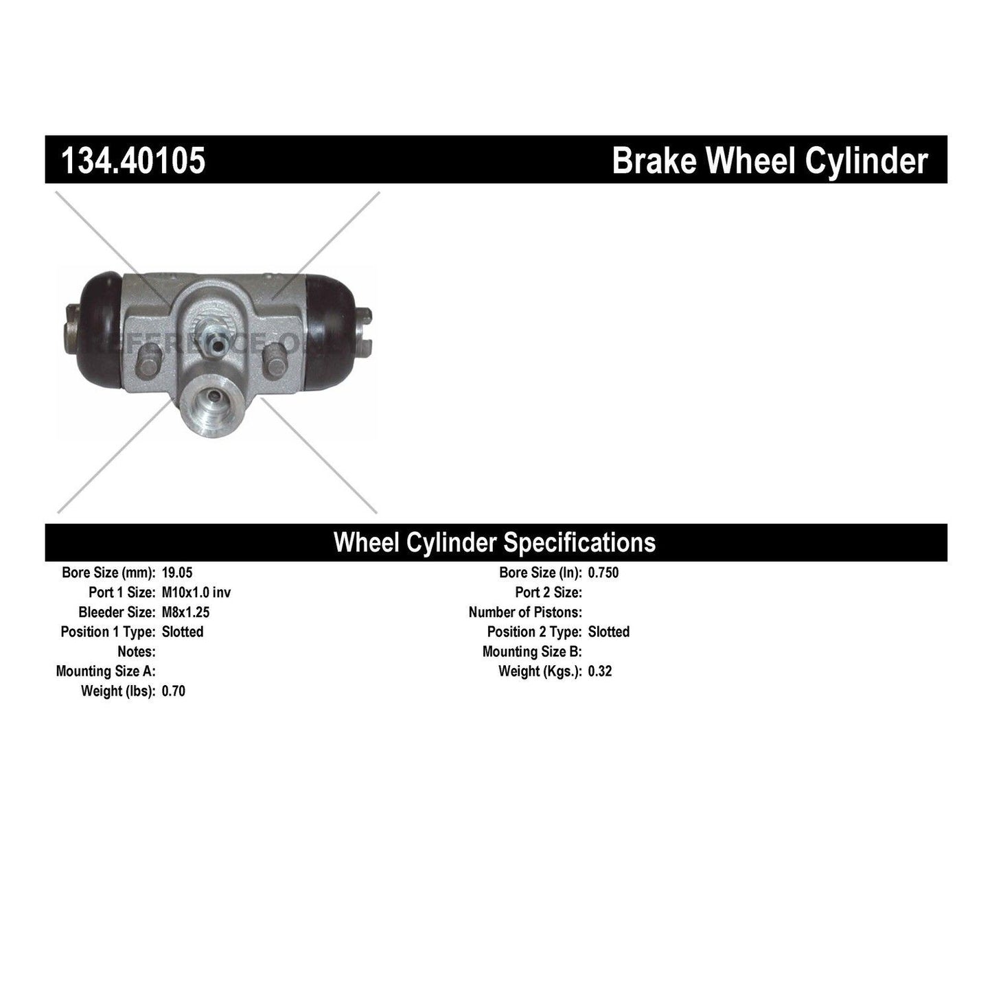 Centric Parts Premium Wheel Cylinder 134.40105