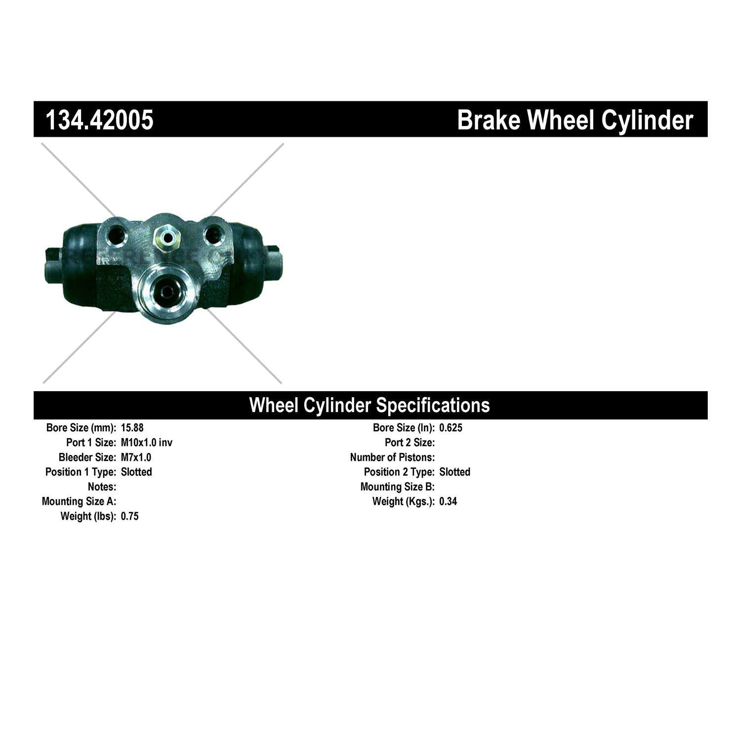 Centric Parts Premium Wheel Cylinder 134.42005