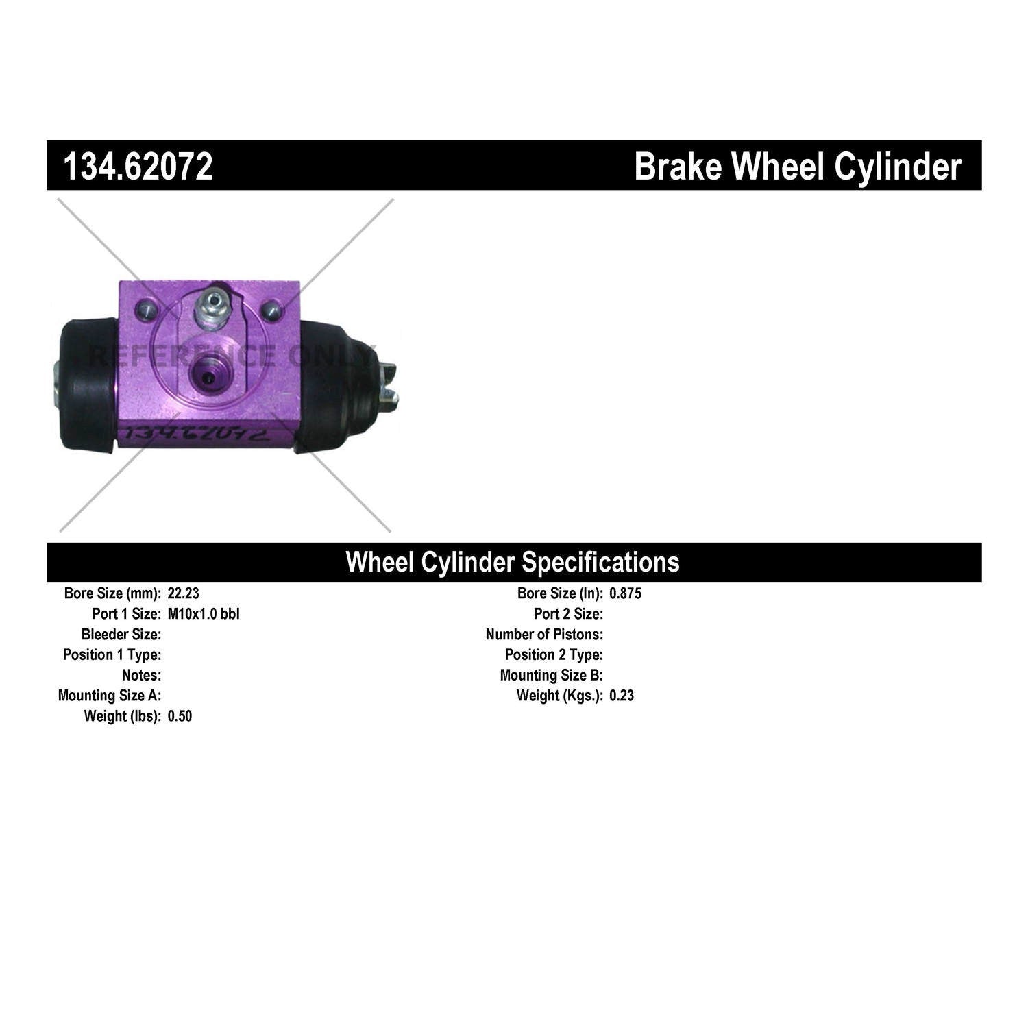 StopTech Premium Wheel Cylinder 134.62072