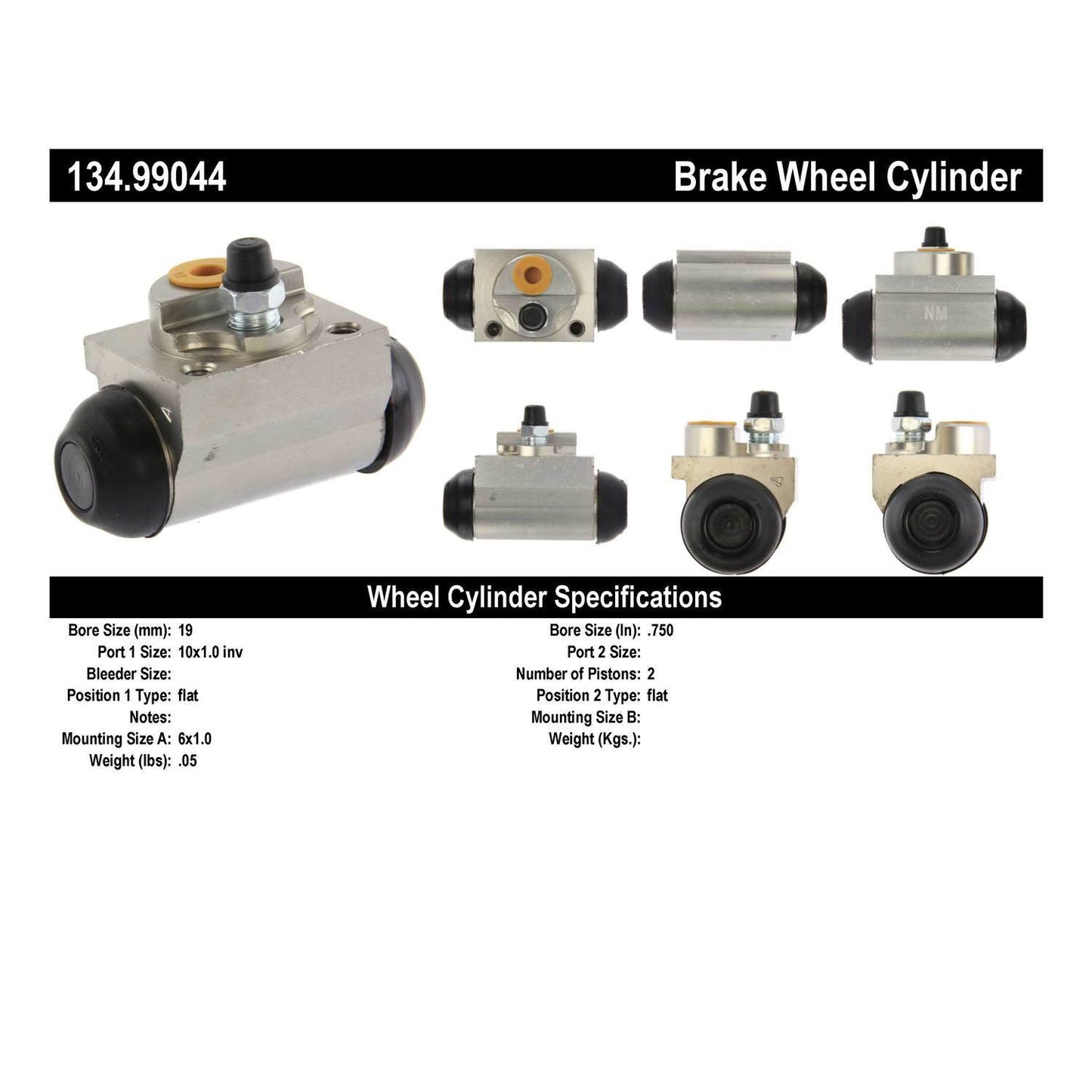 Centric Parts Drum Brake Wheel Cylinder Premium for 2012-2015 Chevrolet Sonic 134.99044