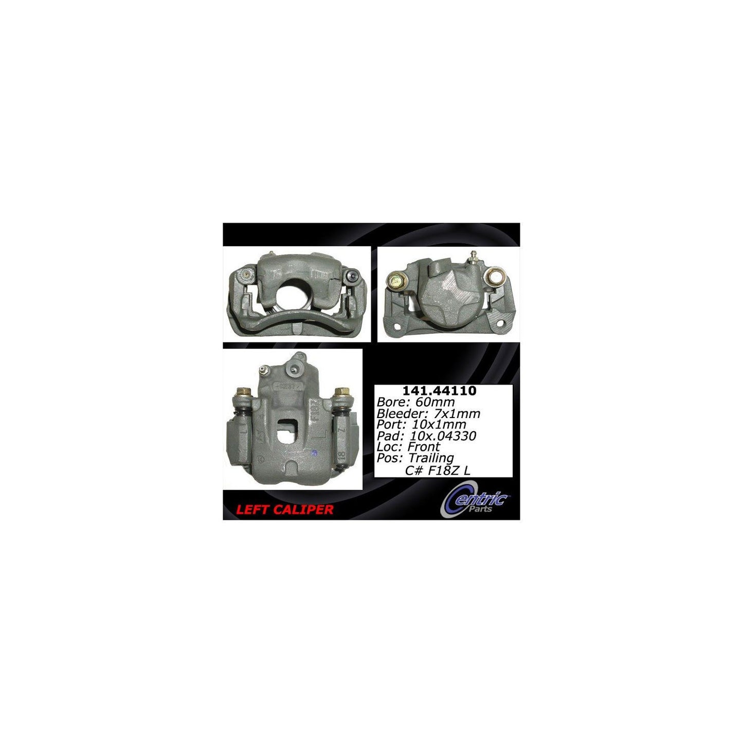 Centric Parts Semi-Loaded Brake Caliper 141.44110