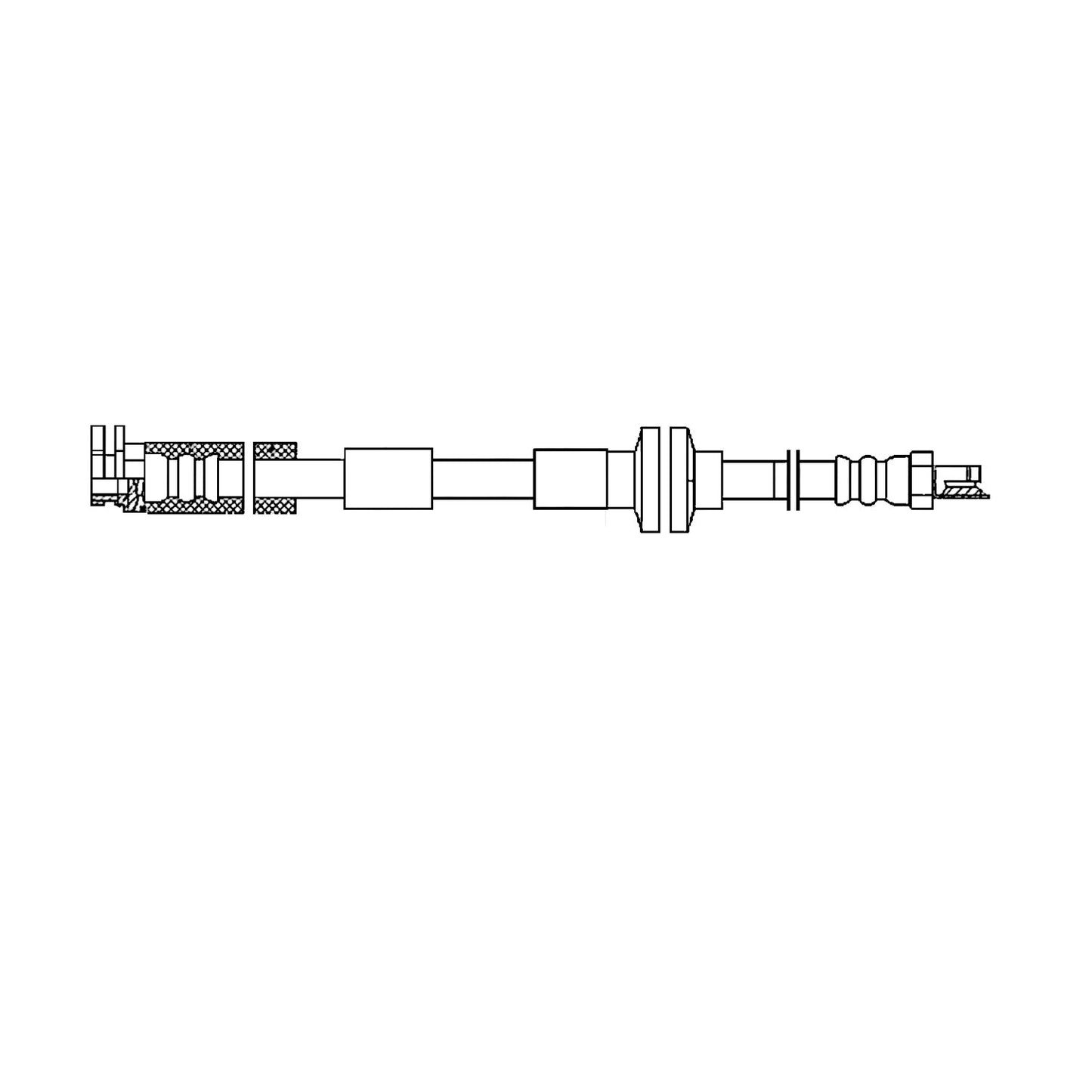 Centric Parts Brake Hose 150.04003
