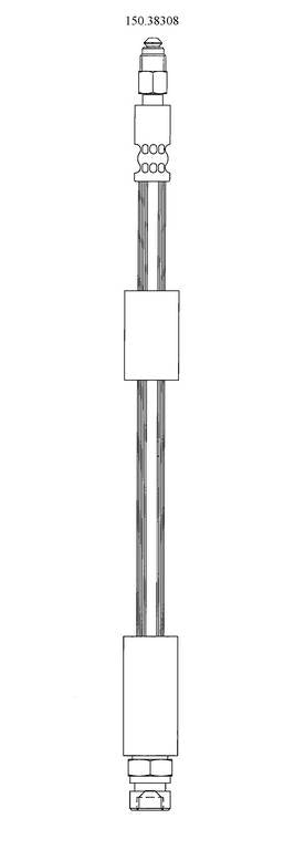 Centric Parts Brake Hydraulic Hose 150.38308