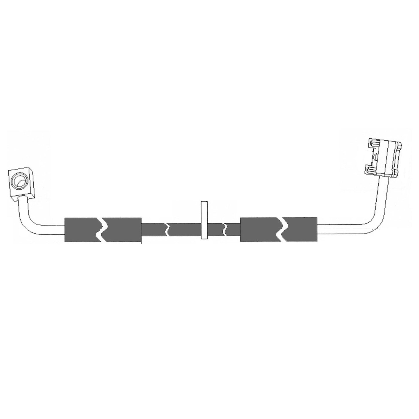 Centric Parts Brake Hydraulic Hose for 2007-2011 Jeep Wrangler 150.58024