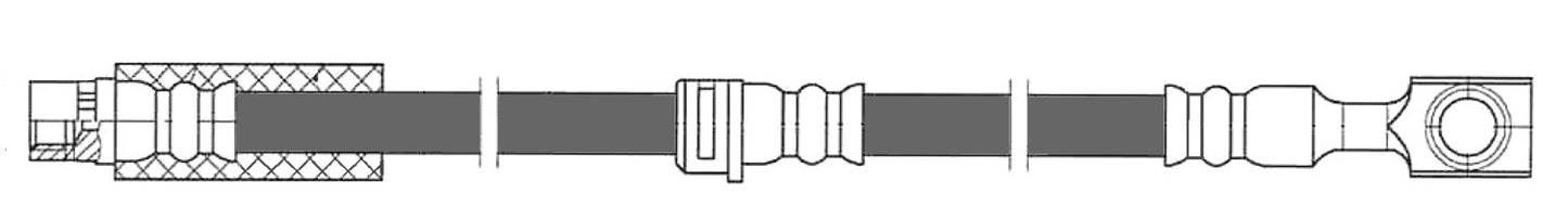 Centric Parts Brake Hydraulic Hose for 2008-2009 Saturn Astra 150.62169