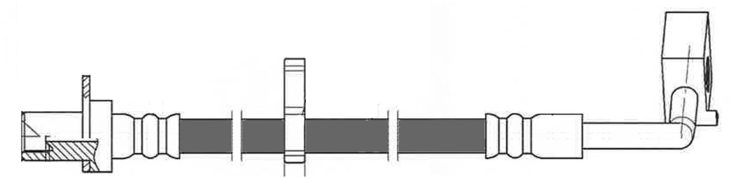 Centric Parts Brake Hose 150.67119