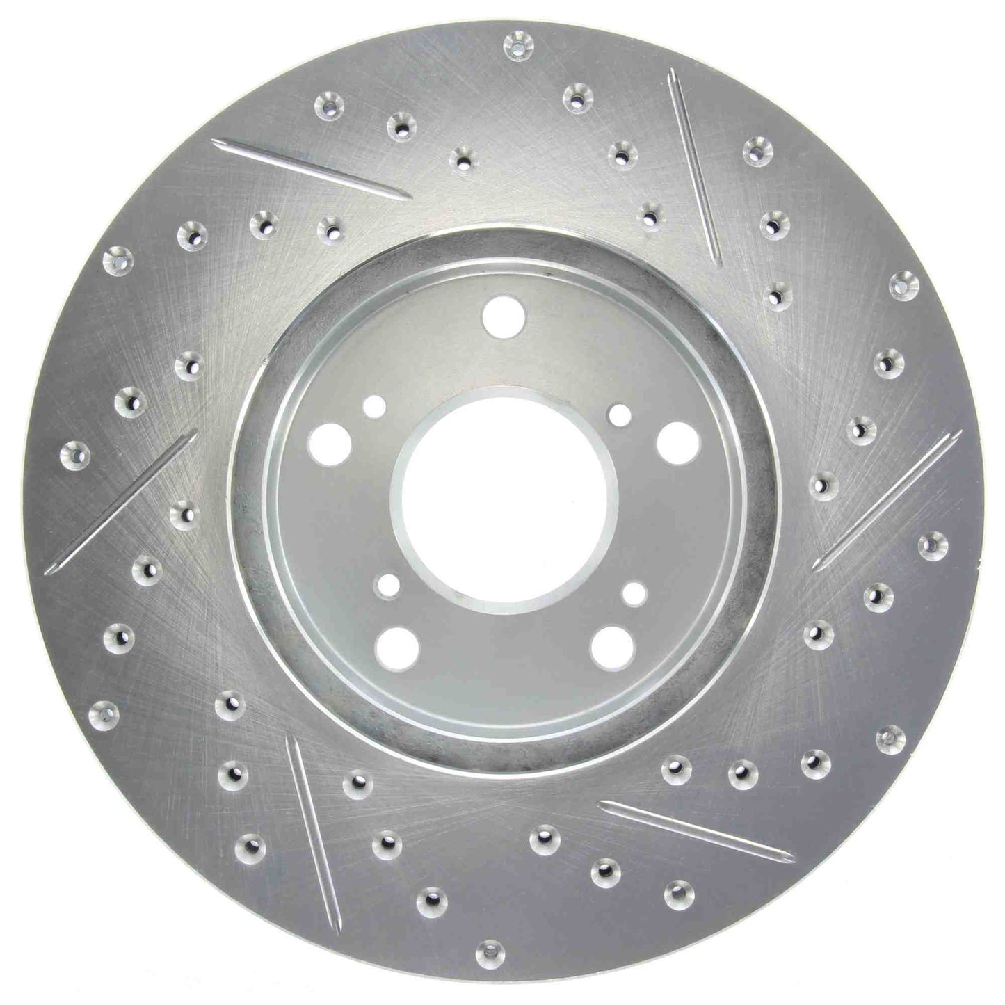 StopTech Select Sport Drilled And Slotted Brake Rotor; Front Right