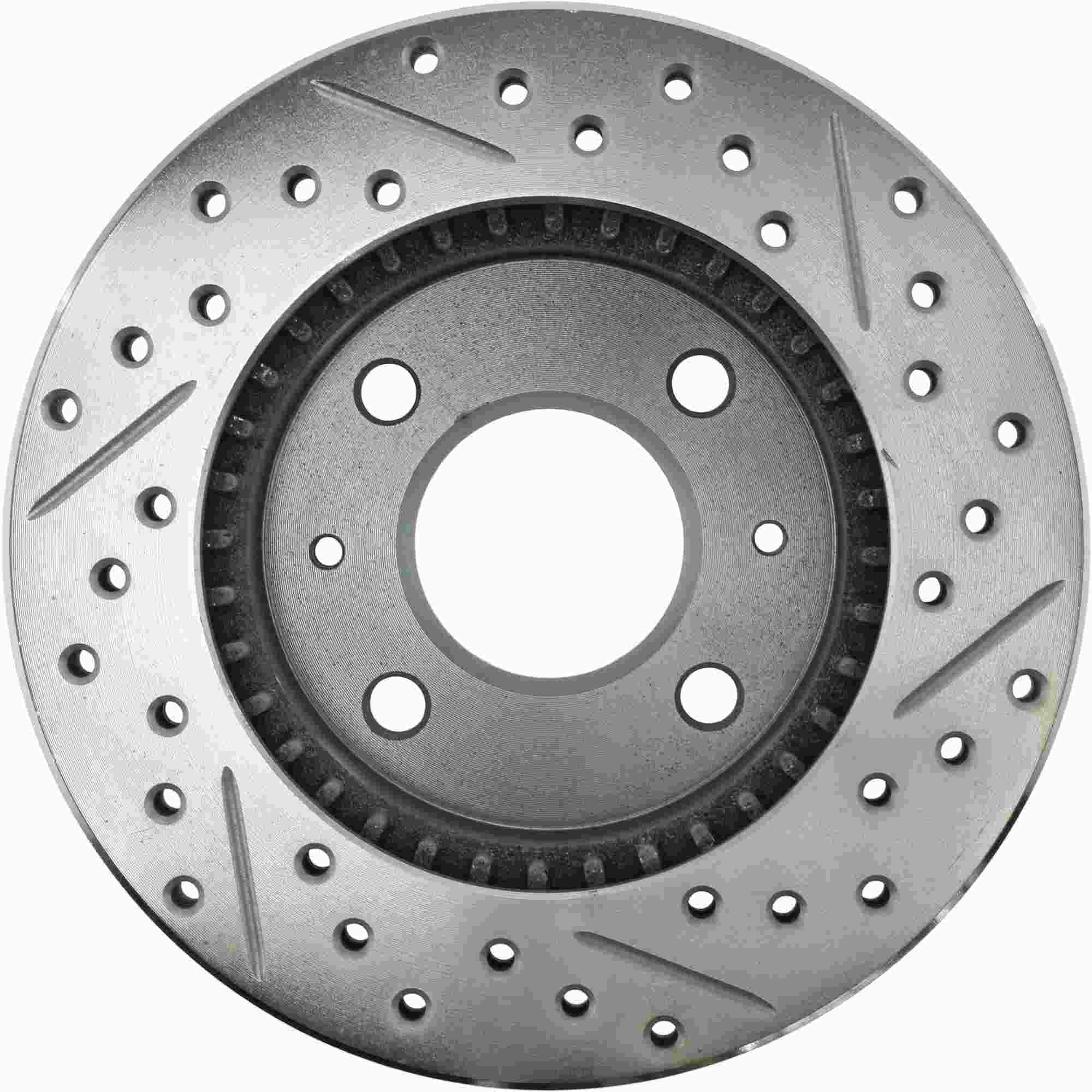 StopTech Select Sport Drilled And Slotted Brake Rotor; Front Right