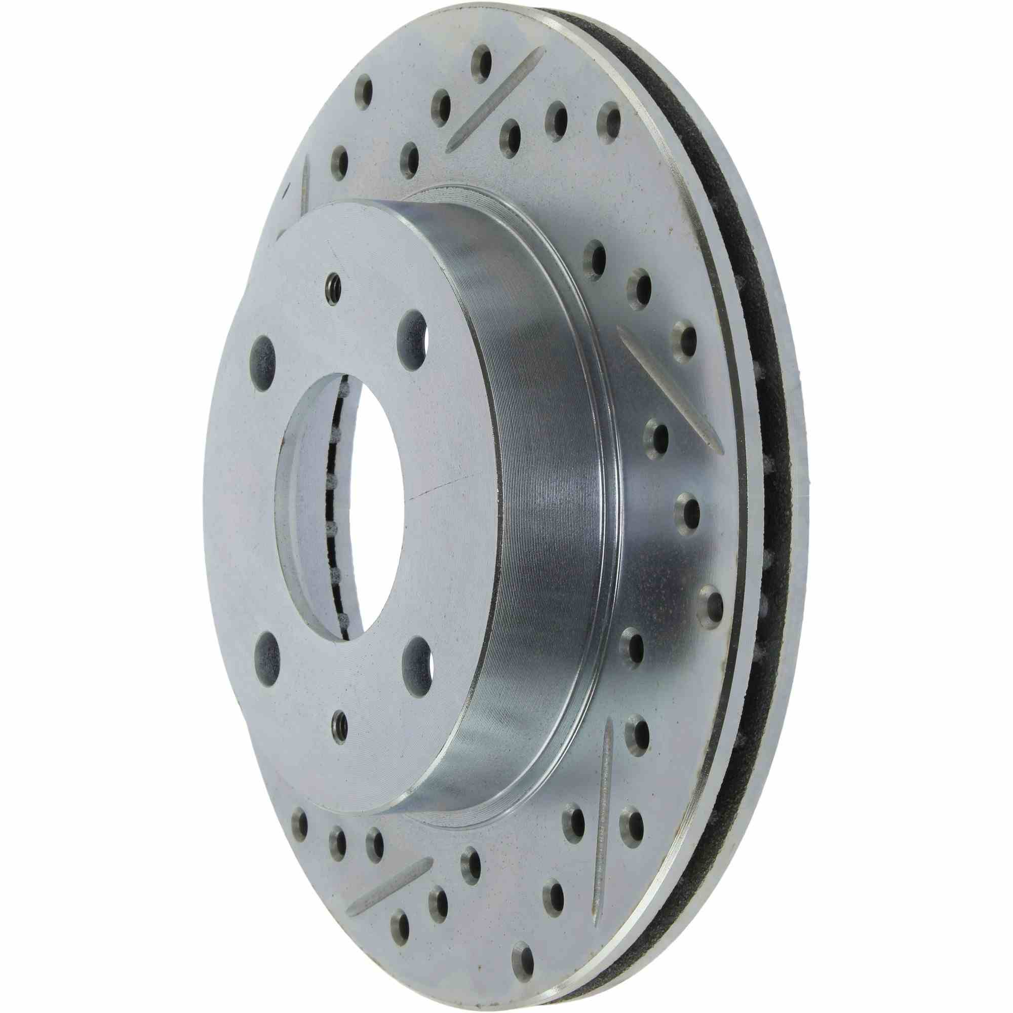 StopTech Select Sport Drilled And Slotted Brake Rotor; Front Right