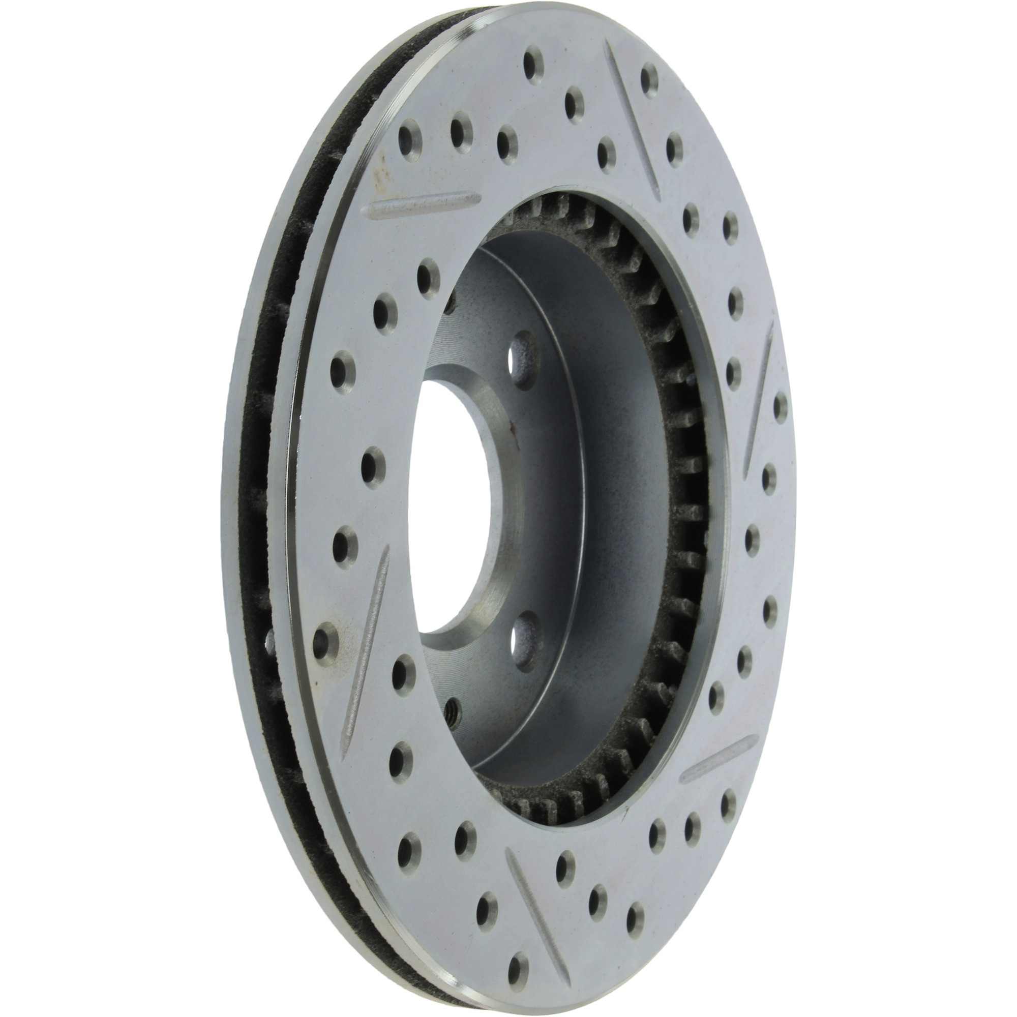 StopTech Select Sport Drilled And Slotted Brake Rotor; Front Right