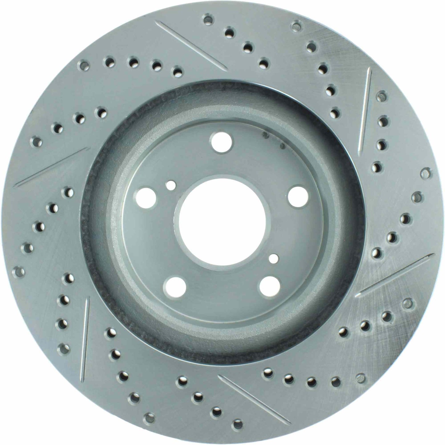 StopTech Select Sport Drilled And Slotted Brake Rotor; Front Right