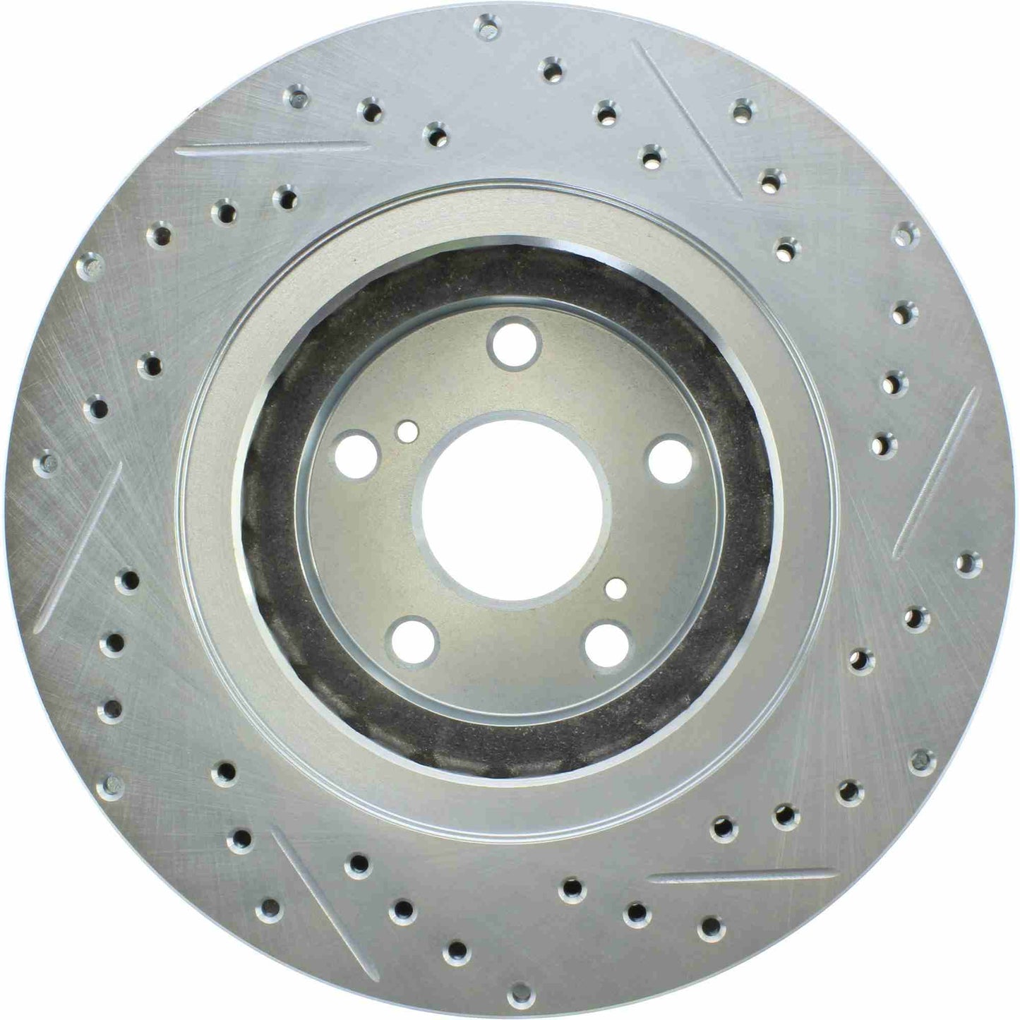 StopTech Select Sport Drilled And Slotted Brake Rotor; Front Right