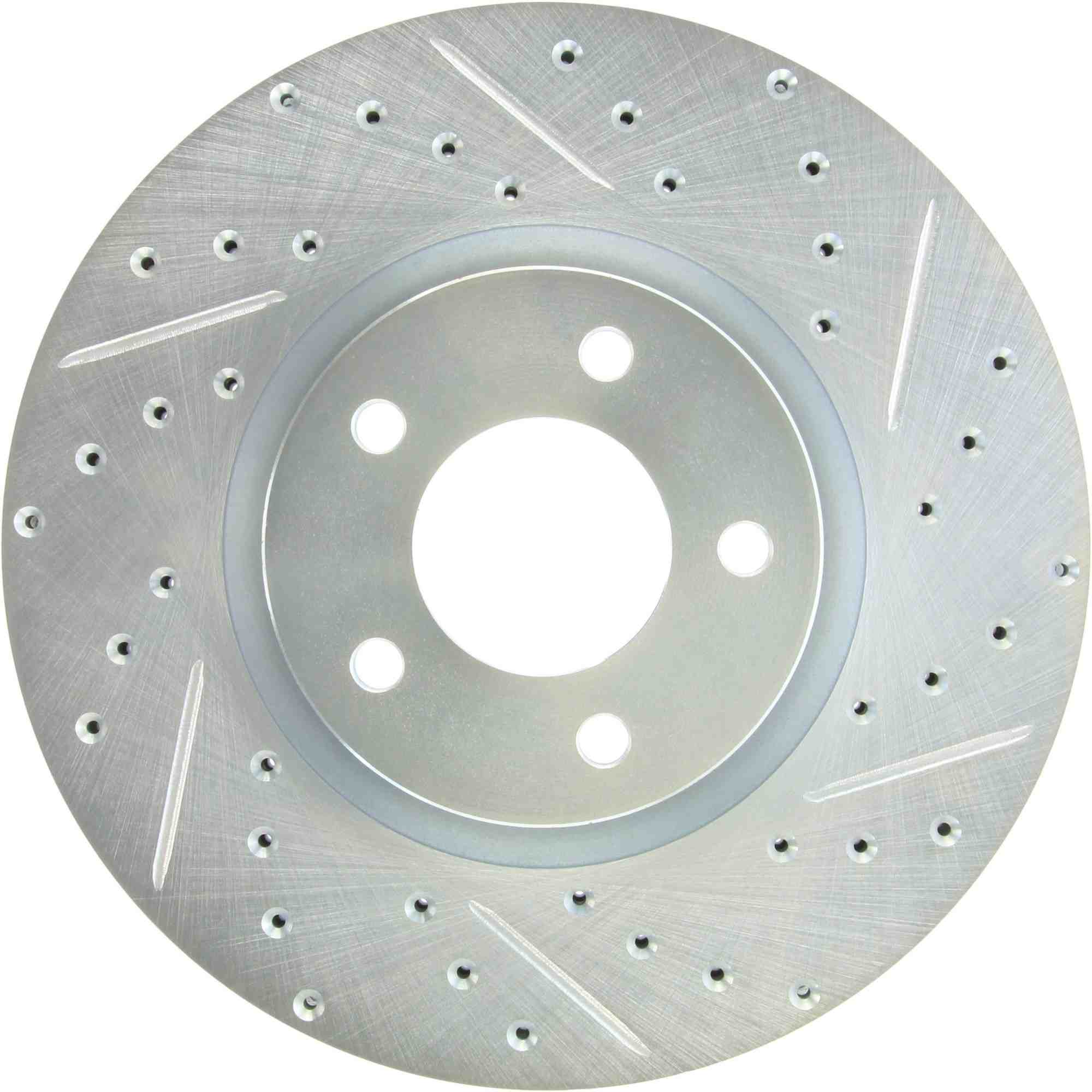 StopTech Select Sport Drilled And Slotted Brake Rotor; Front Left