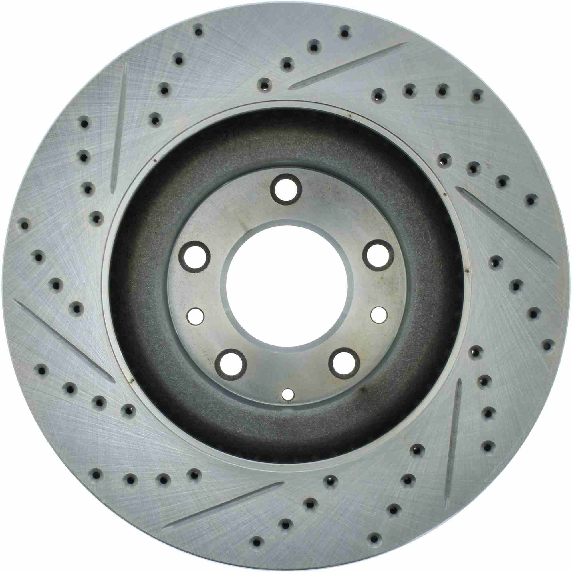 StopTech Select Sport Drilled And Slotted Brake Rotor; Front Left