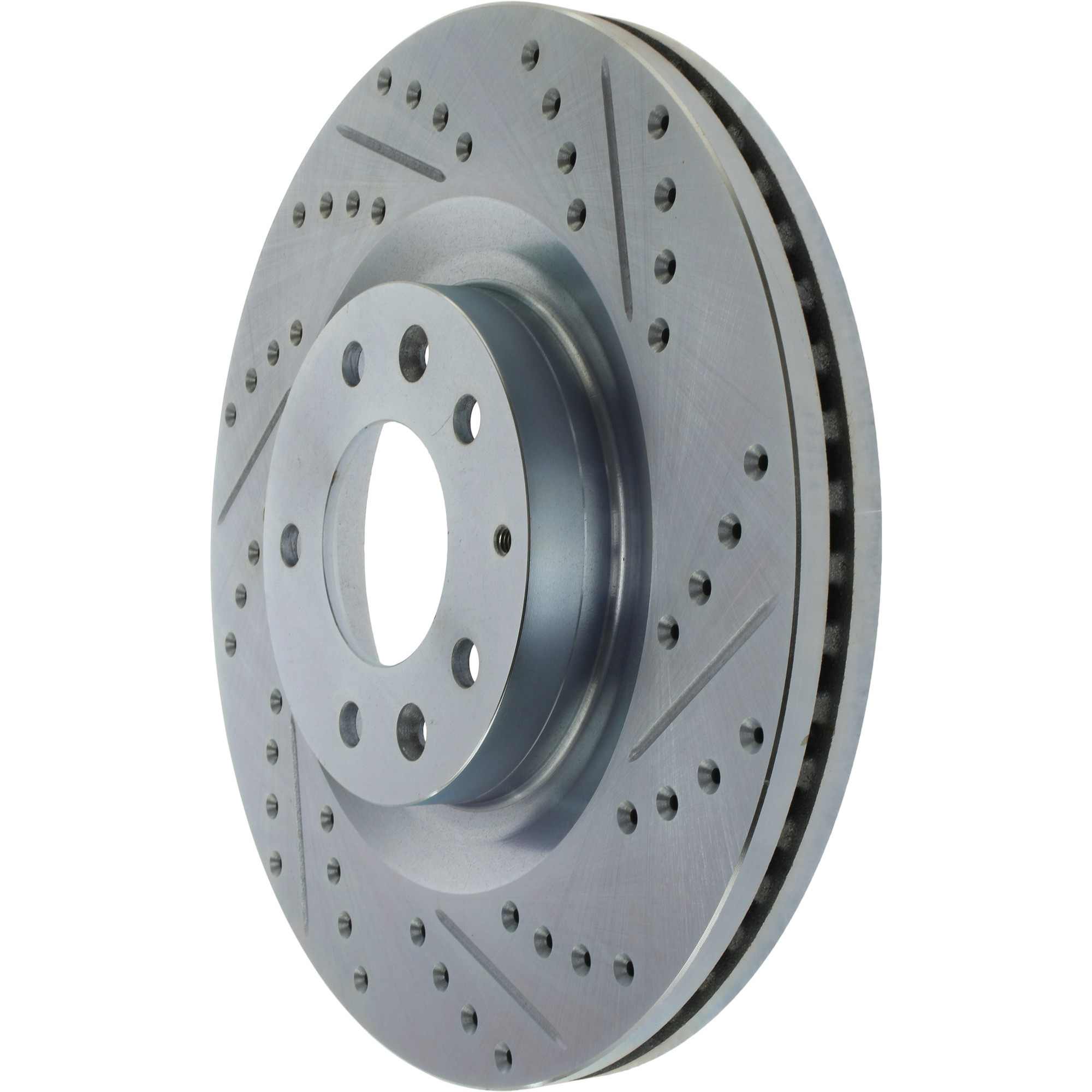 StopTech Select Sport Drilled And Slotted Brake Rotor; Front Left