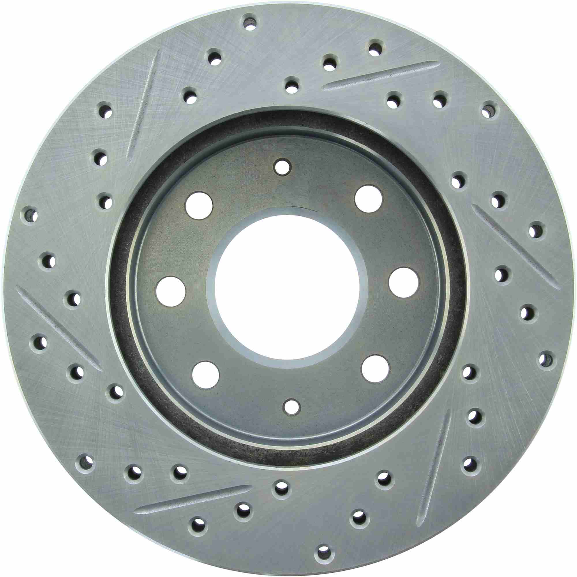 StopTech Select Sport Drilled And Slotted Brake Rotor; Front Left