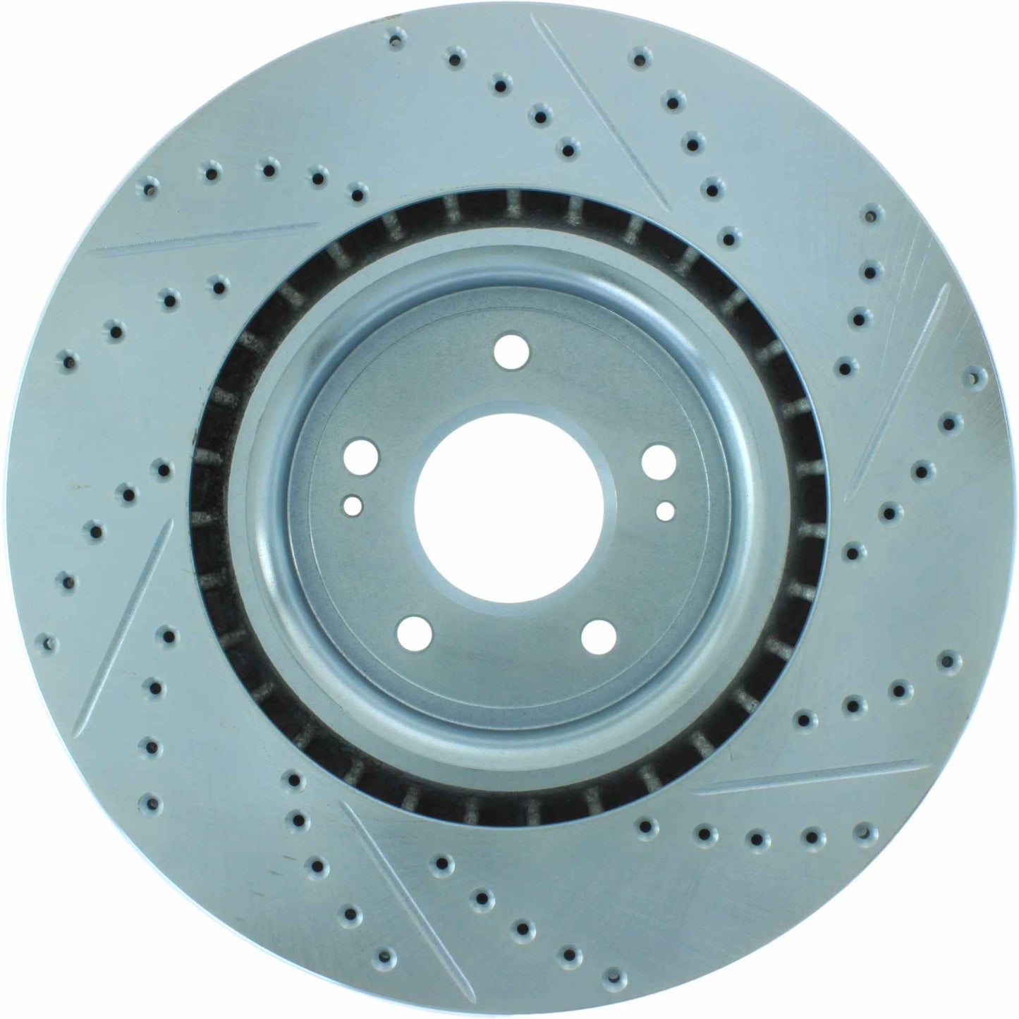 StopTech Select Sport Drilled And Slotted Brake Rotor; Front Right