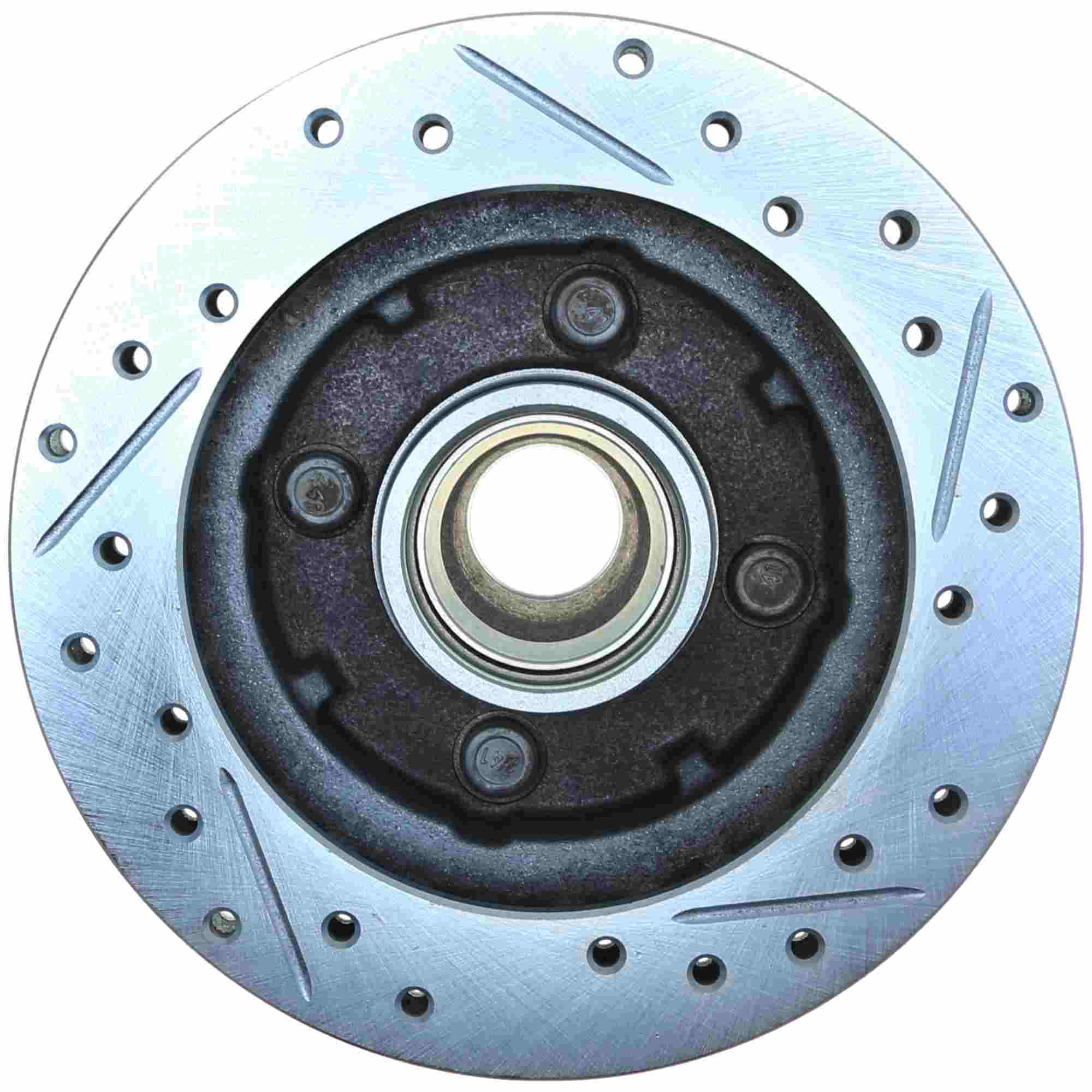 StopTech Select Sport Drilled And Slotted Brake Rotor; Front Right