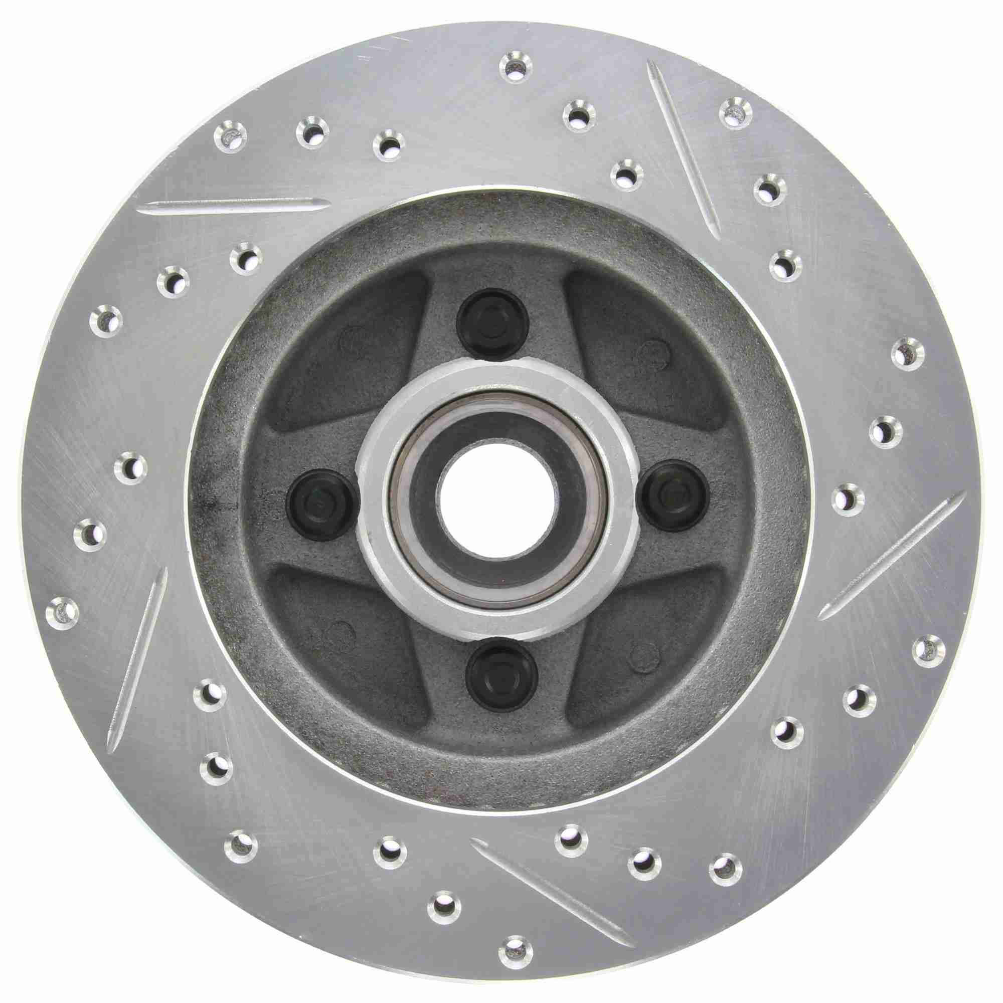 StopTech Select Sport Drilled And Slotted Brake Rotor; Front Right