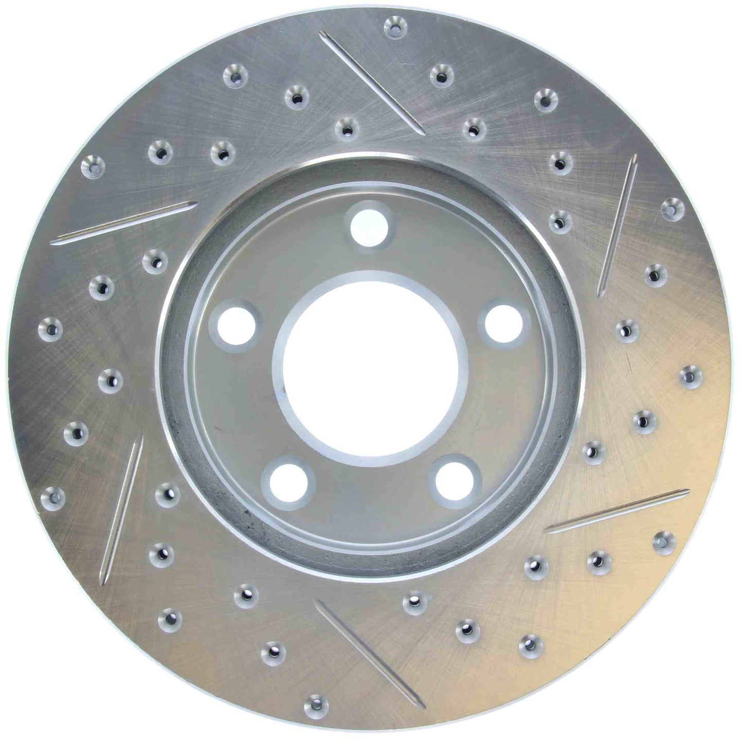 StopTech Select Sport Drilled And Slotted Brake Rotor; Front Right