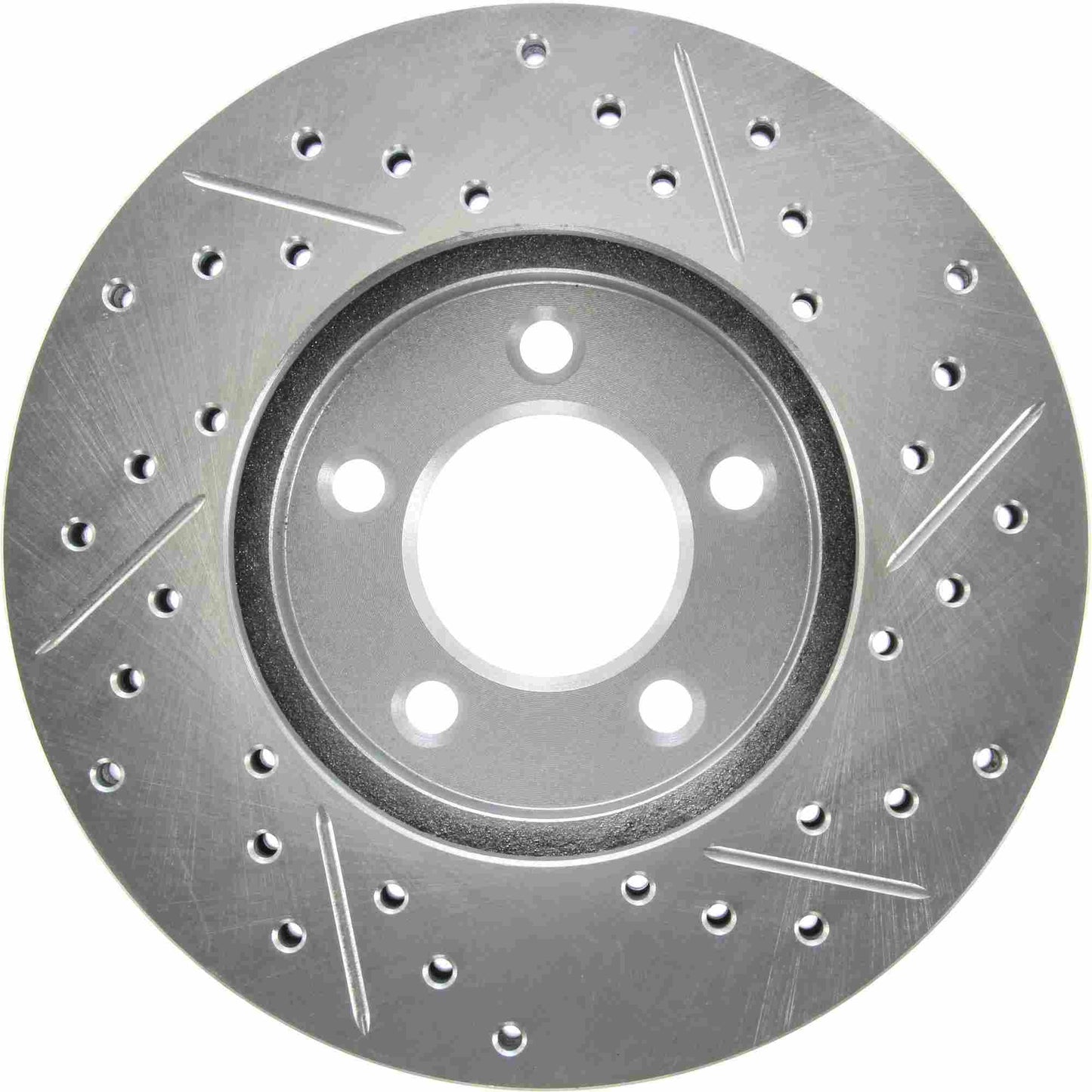 StopTech Select Sport Drilled And Slotted Brake Rotor; Front Right