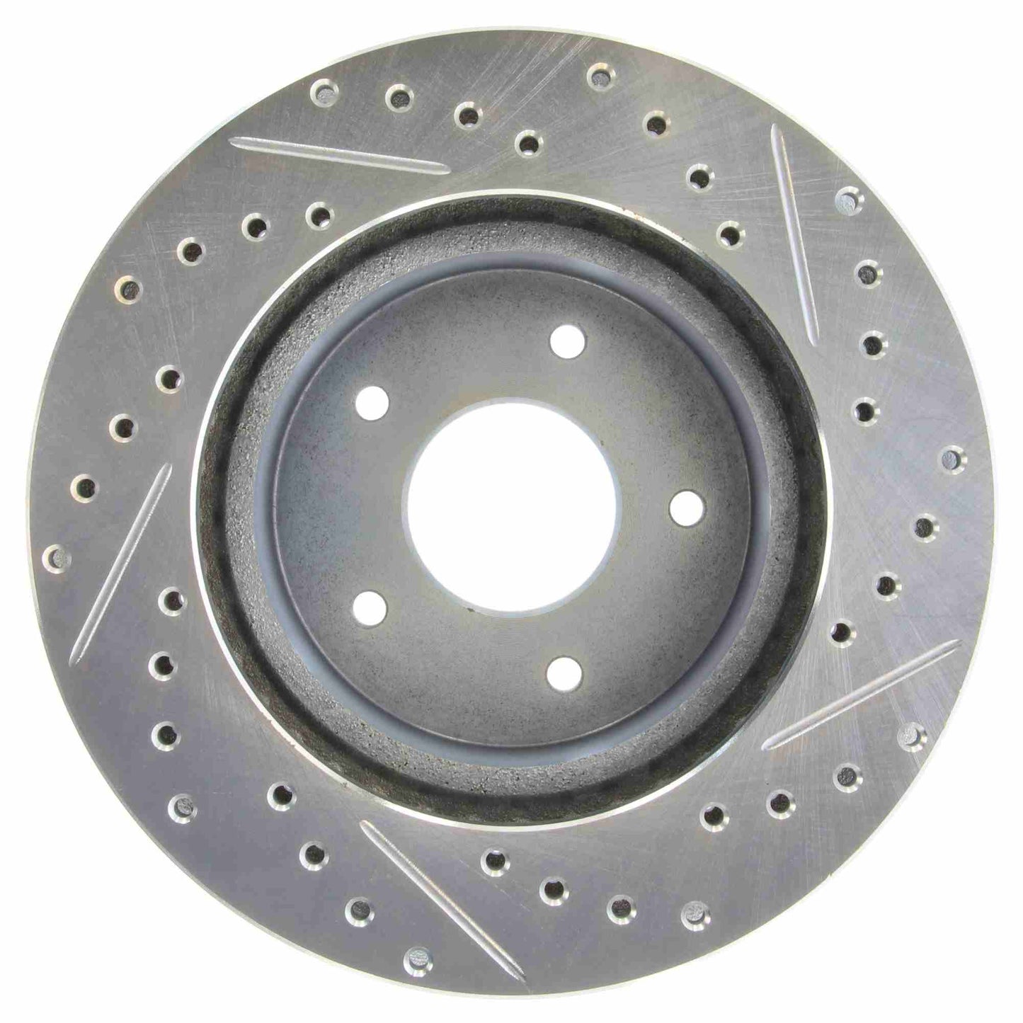 StopTech Select Sport Drilled And Slotted Brake Rotor; Front Right