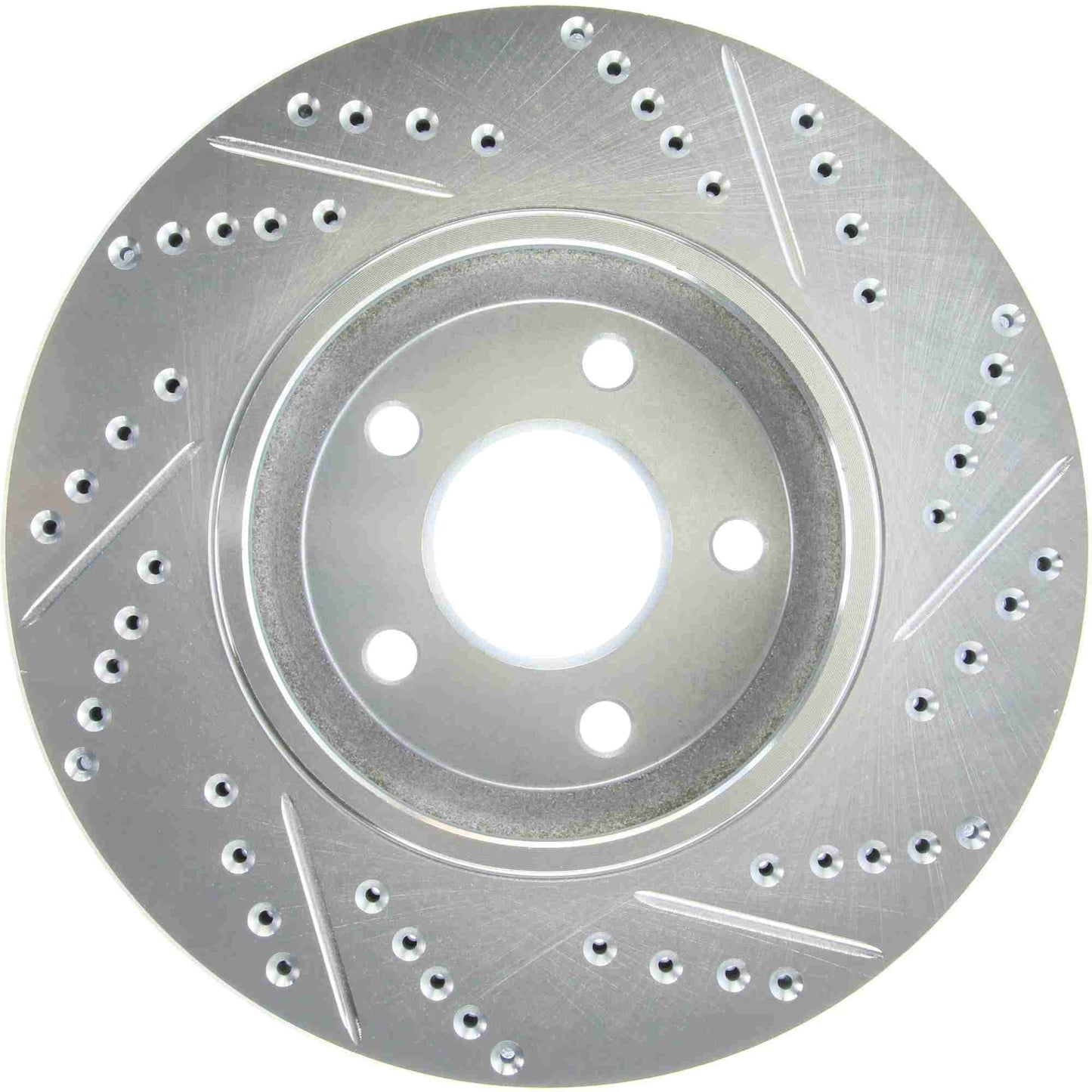 StopTech Select Sport Drilled And Slotted Brake Rotor; Front Right