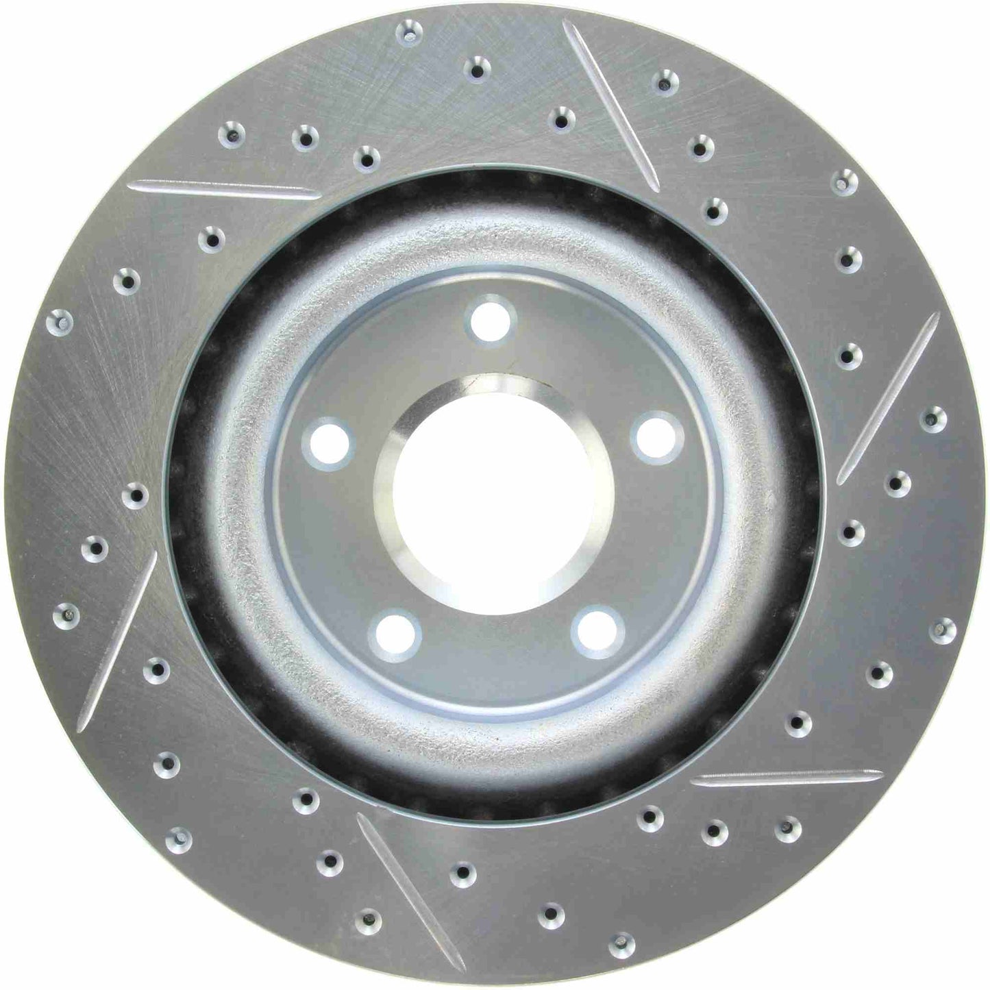 StopTech Select Sport Drilled And Slotted Brake Rotor; Front Right