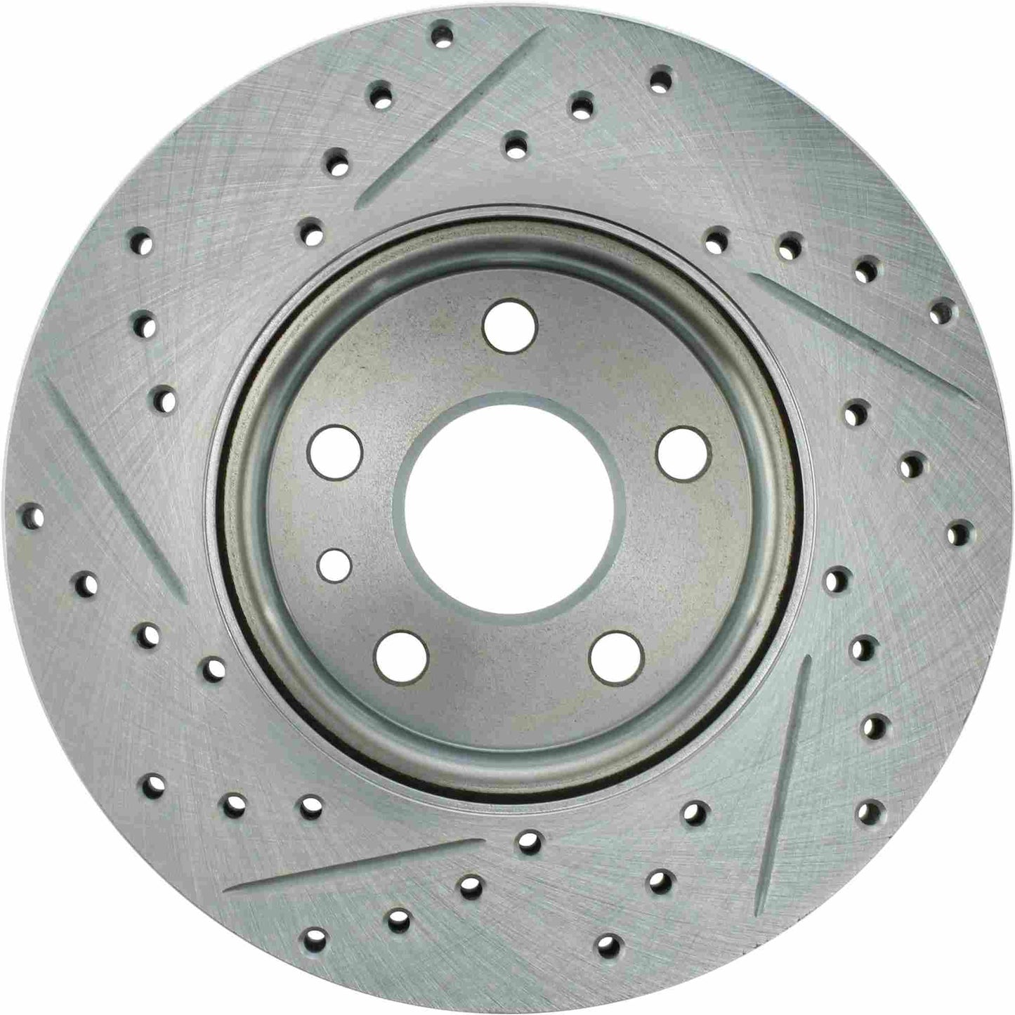 StopTech Select Sport Drilled And Slotted Brake Rotor; Front Left