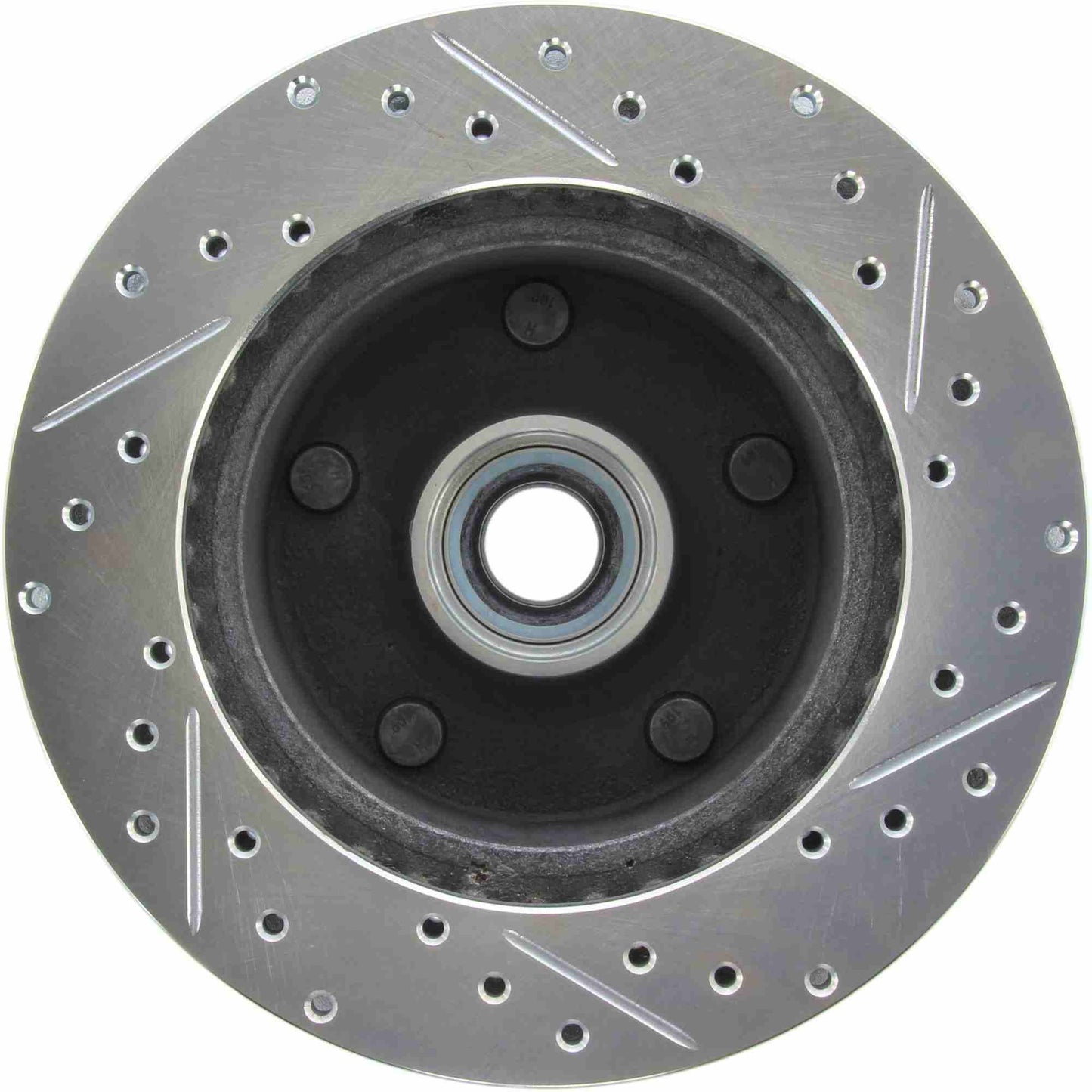 StopTech Select Sport Drilled And Slotted Brake Rotor; Front Right