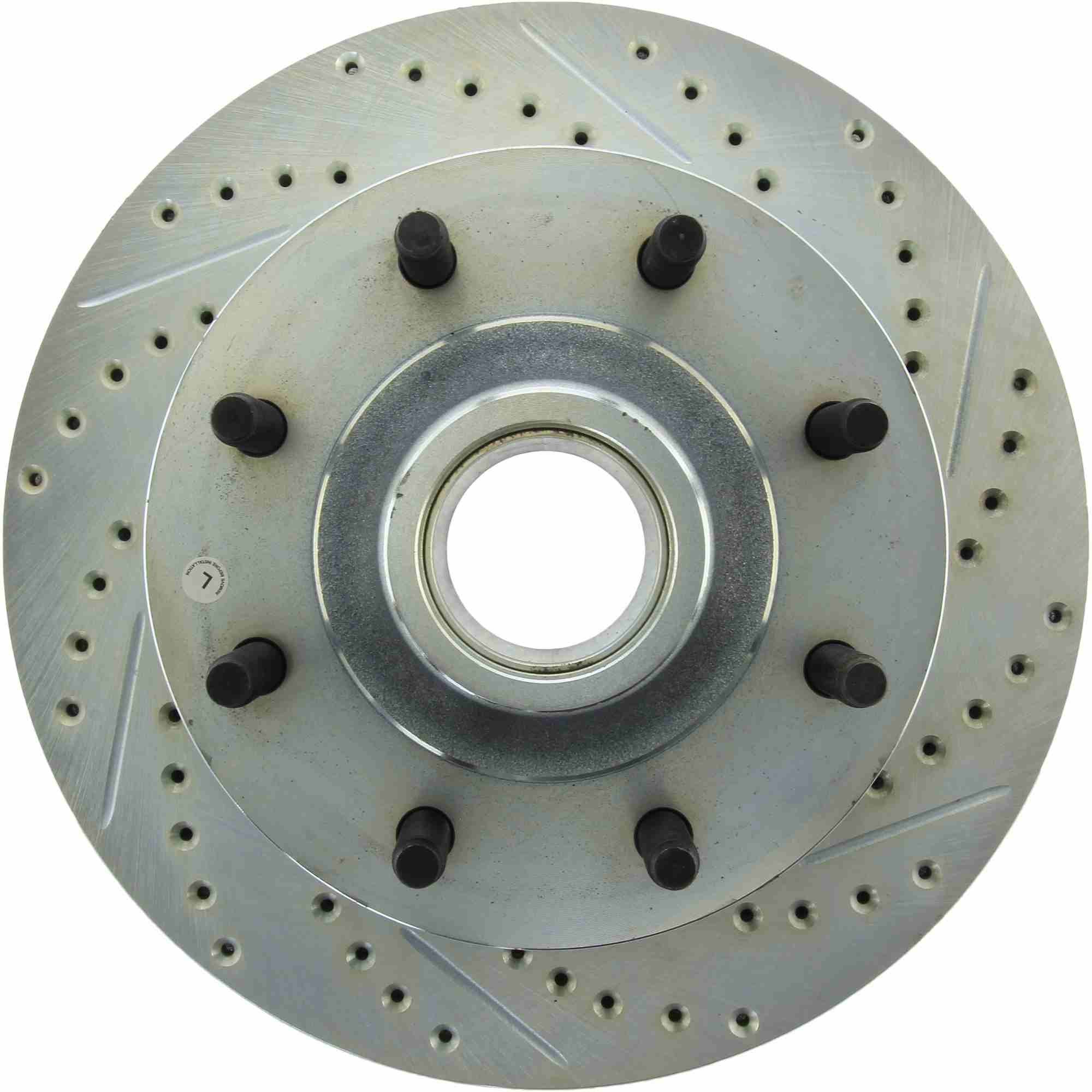 StopTech Select Sport Drilled And Slotted Brake Rotor; Front Left