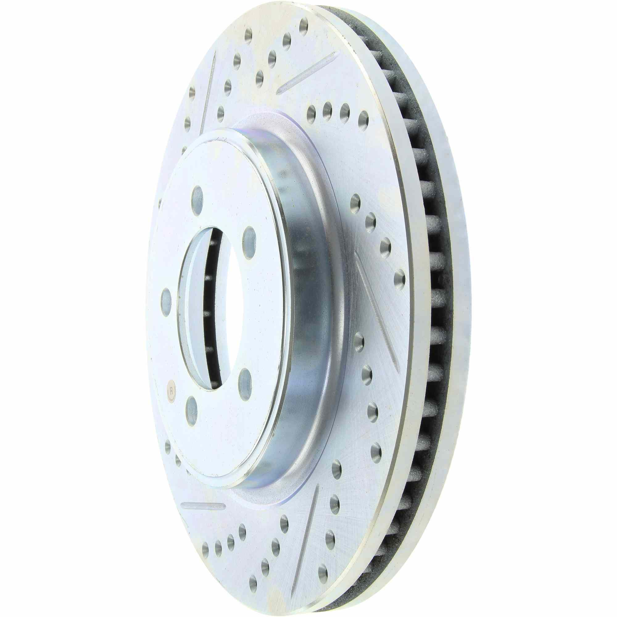 StopTech Select Sport Drilled And Slotted Brake Rotor; Front Right